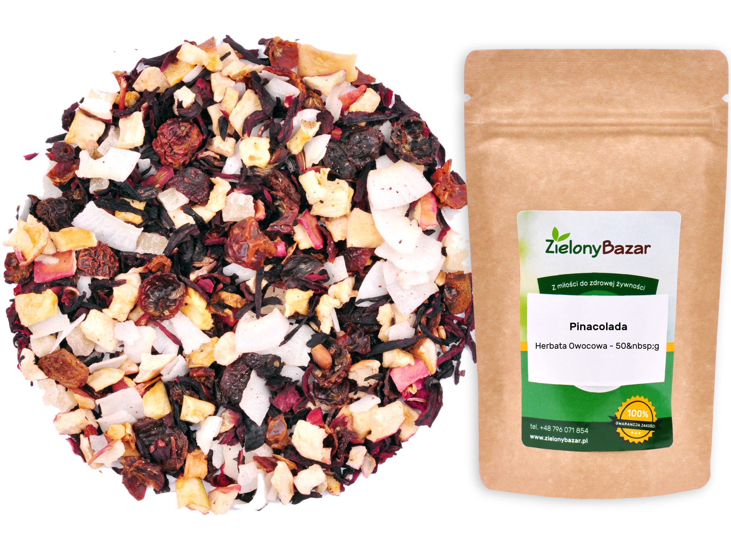 Levně Zelený bazar čaj pinacolada ananas kokos 50 g