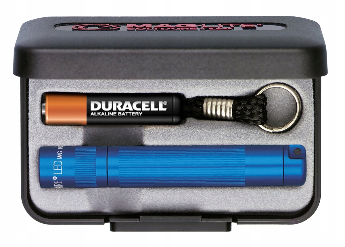 Maglite Solitaire Led svítilna Přívěsek Na Klíče modrá 47lm baterie a vodítko