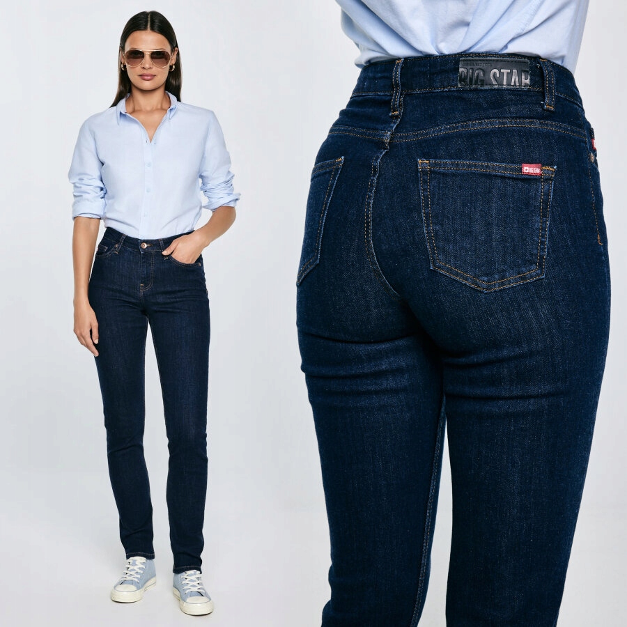 Big Star Dámské tmavě modré džíny Katrina High Waist 720 26/32
