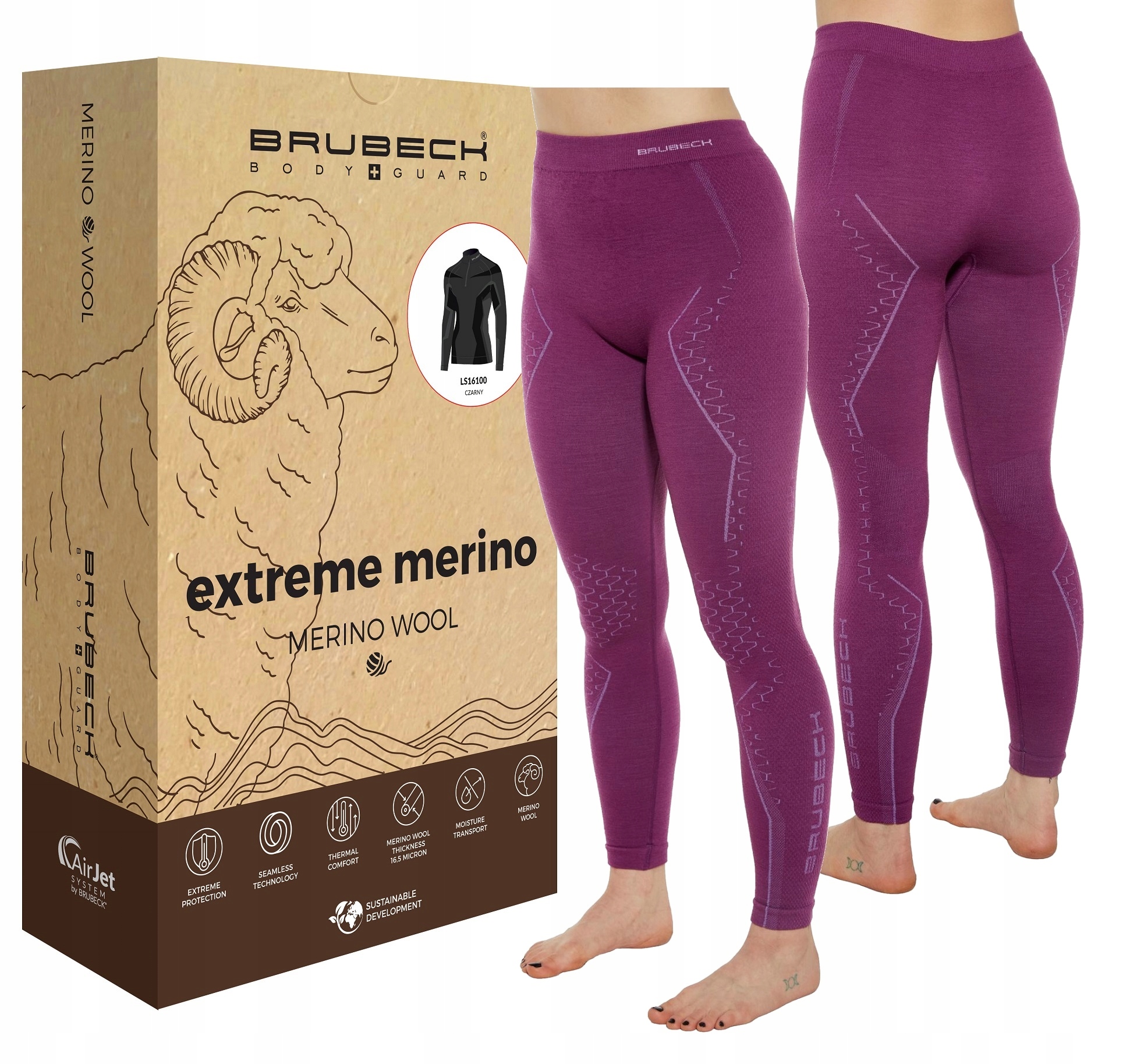 Brubeck Wool Getry Termoaktywne Do Wspinaczki -s