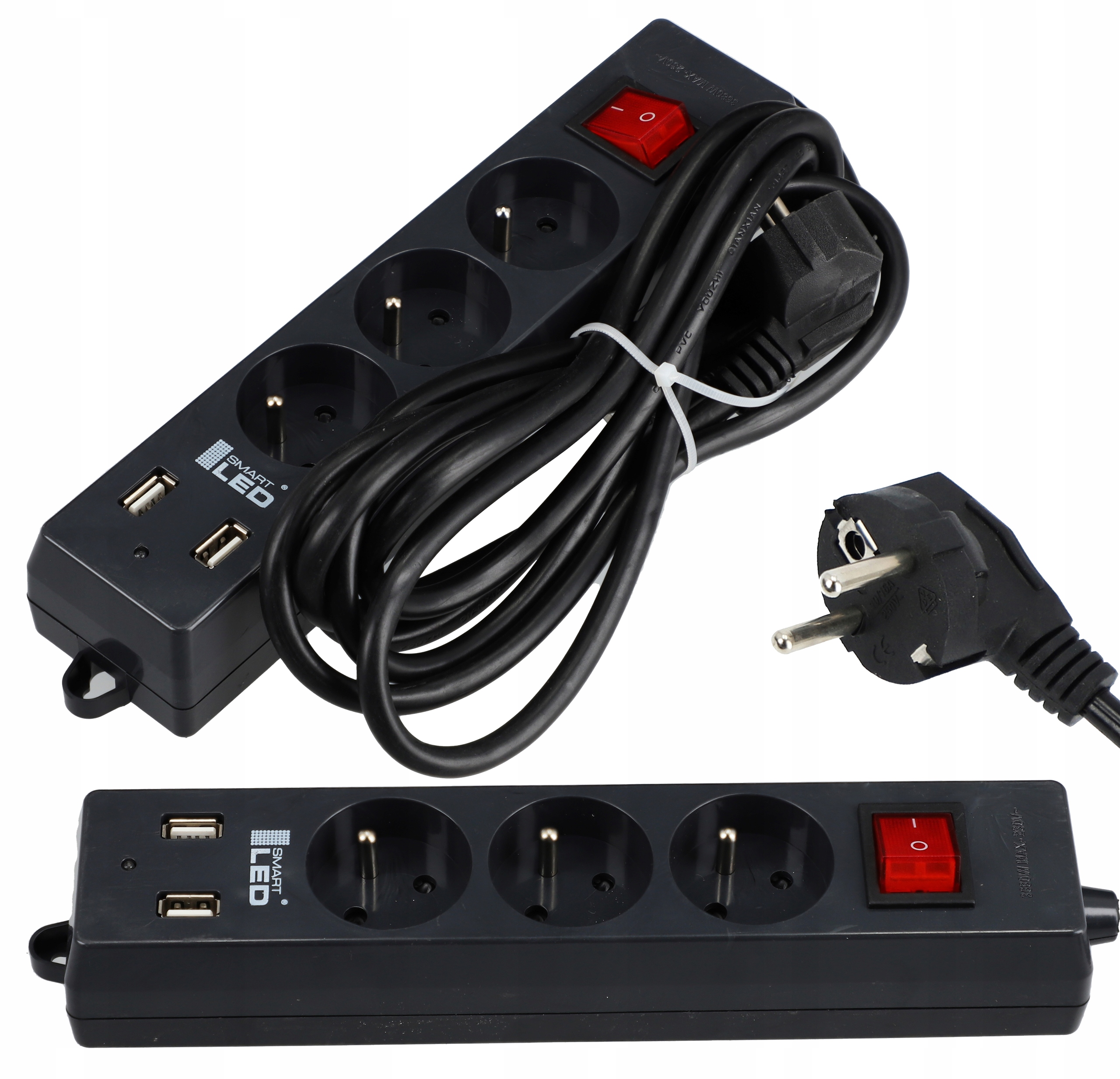 

Przedłużacz listwa zasilająca 3M 3 gniazda 2xUSB