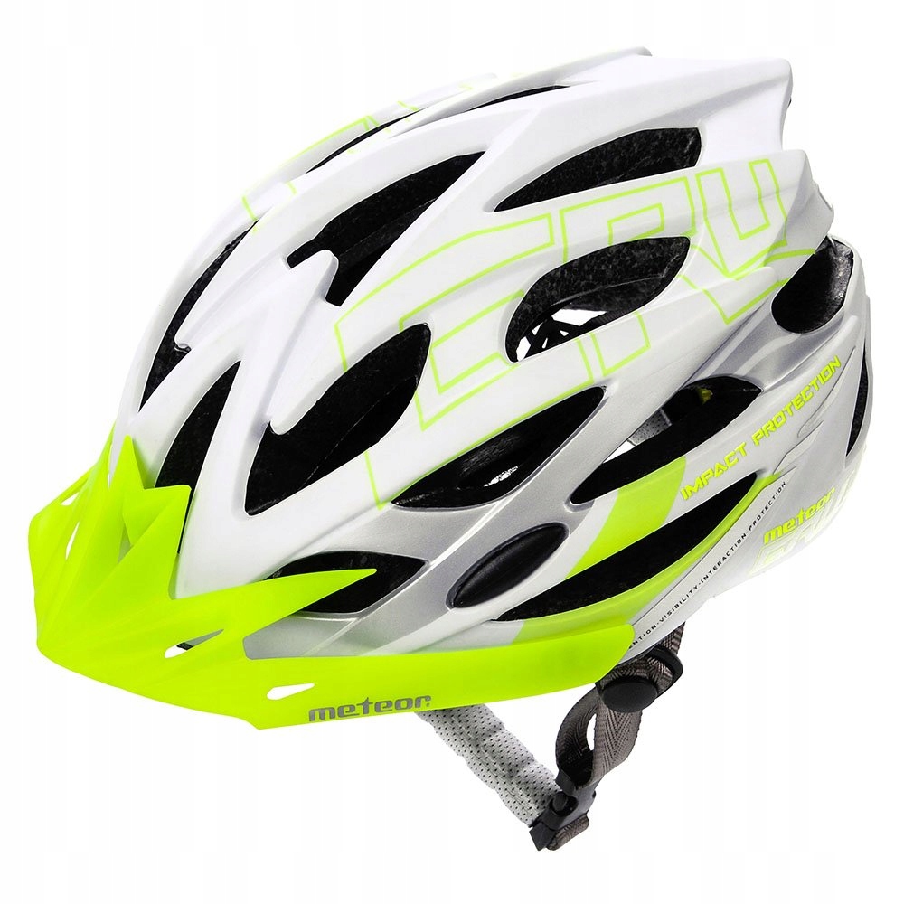 Kask rowerowy meteor regulowany r.S Gruver regulacja 52-56cm daszek