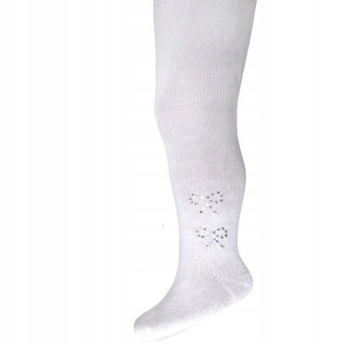 

Rajstopy z aplikacją w kolorze bialym 80-86