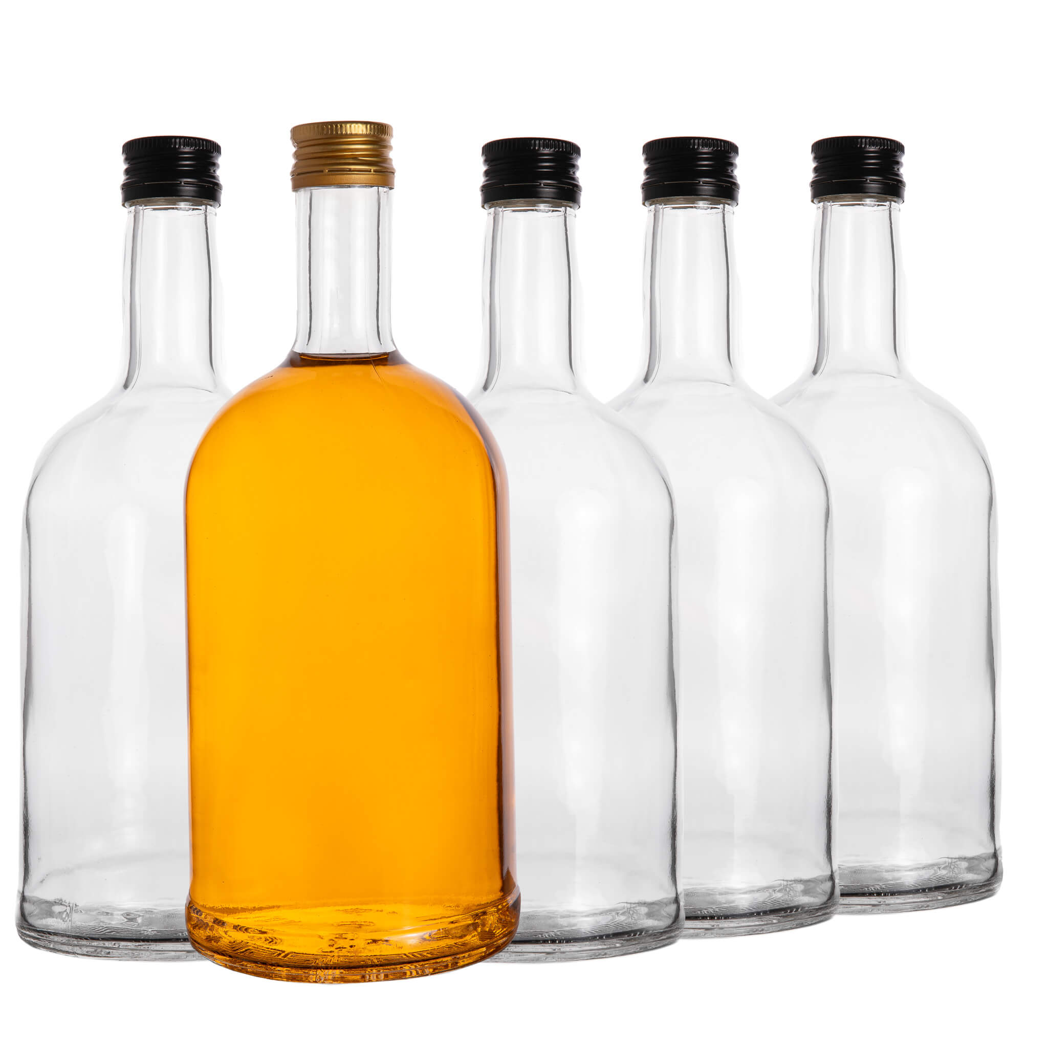 20 x Monopolové Skleněné Lahve Tadeusz 1000 ml Se Šroubovacím Uzávěrem Alkoholové Nápoje