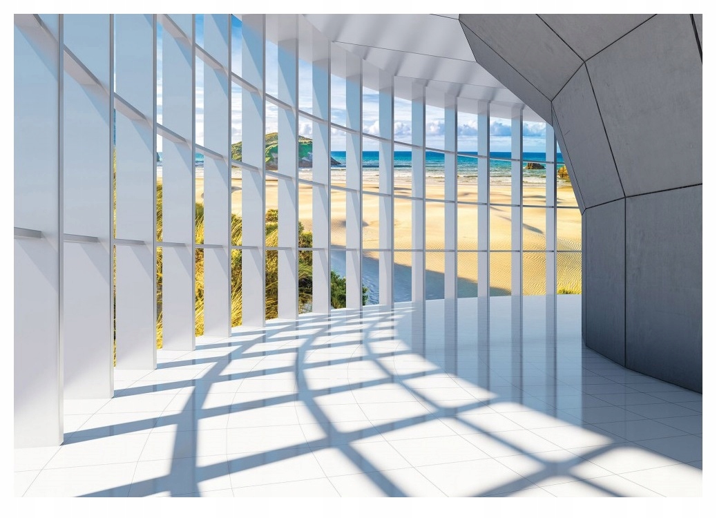 

Fototapeta 3D Tunel Morze Plaża Sypialnia 368x254