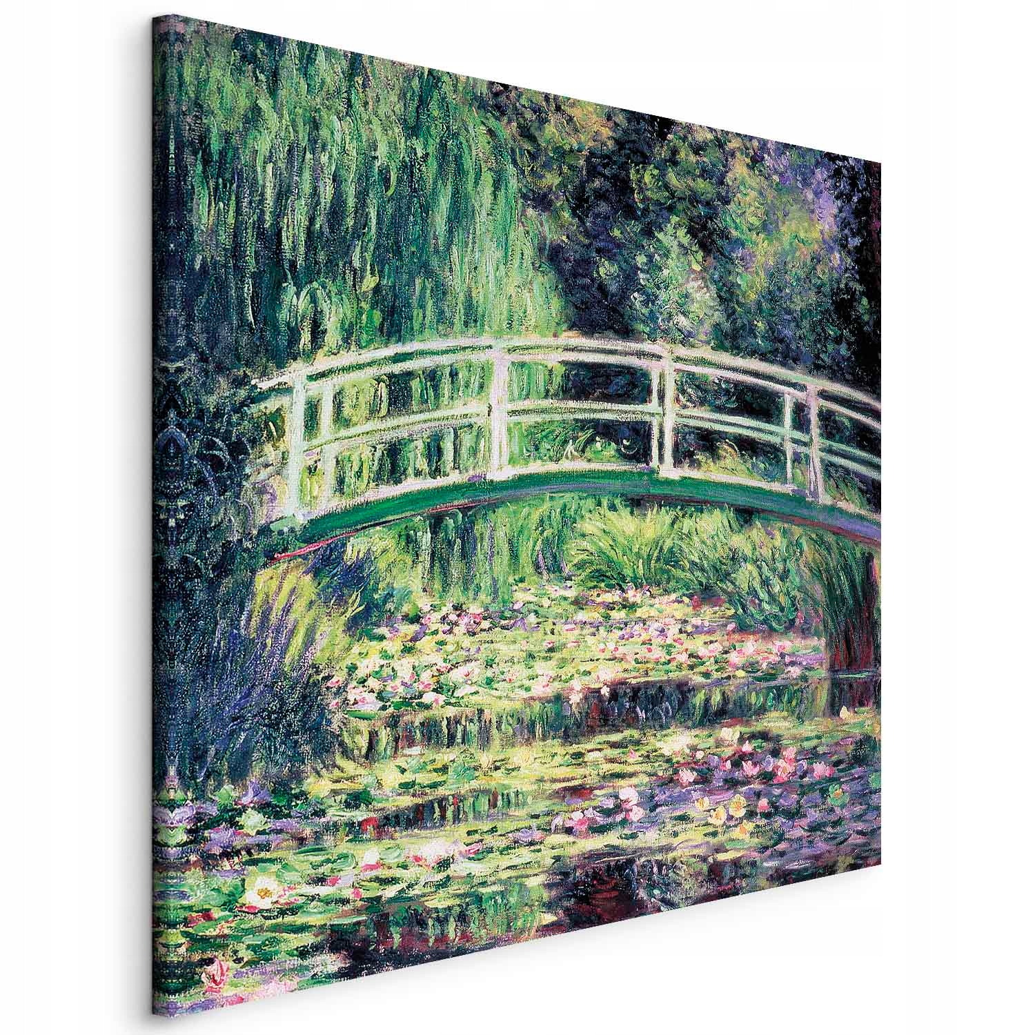 Claude Monet Rybník Zelená Harmonie Příroda Obraz Se Strukturou Obývací Pokoj 80x80