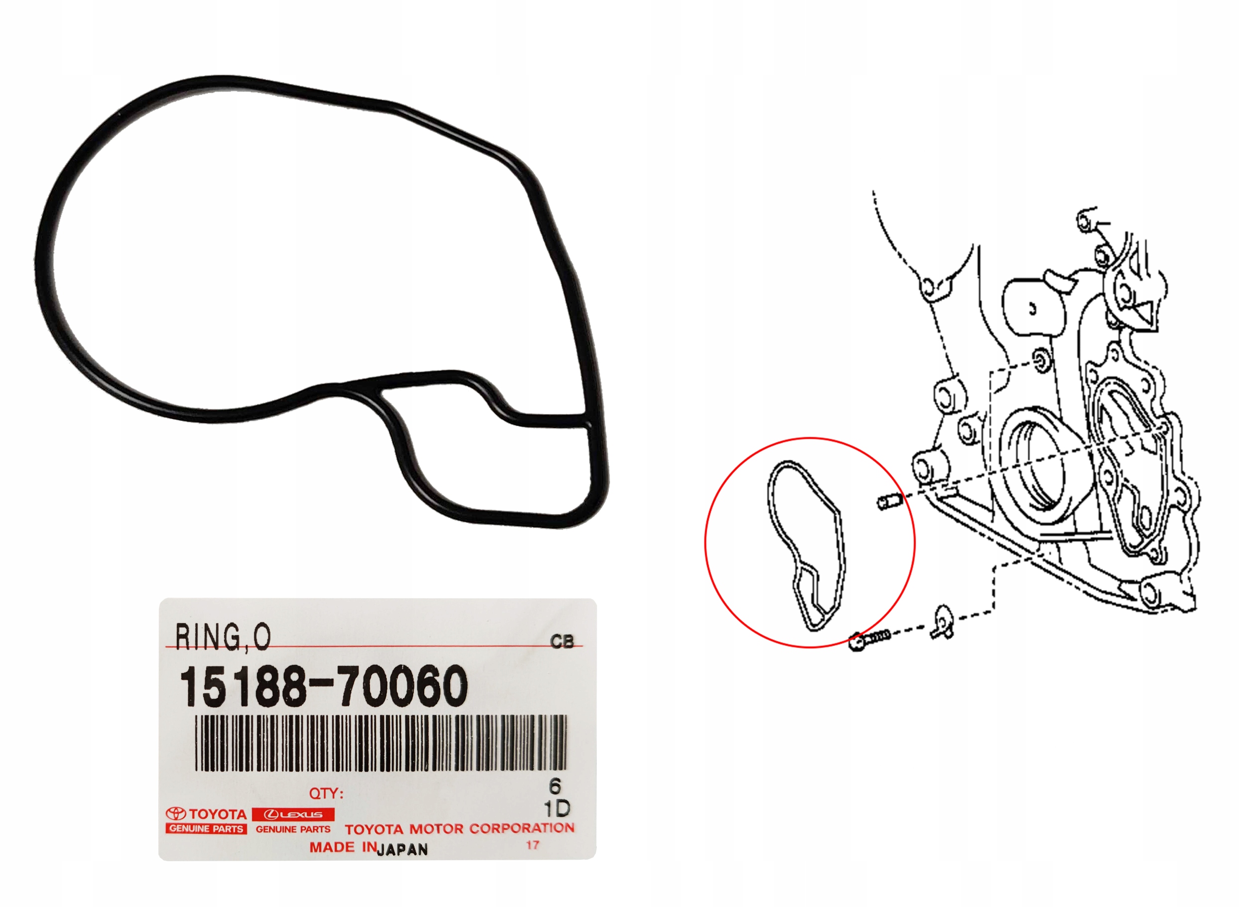 LEXUS IS200 MK1 USZCZELKA POMPY OLEJU 2.0 1G-FE