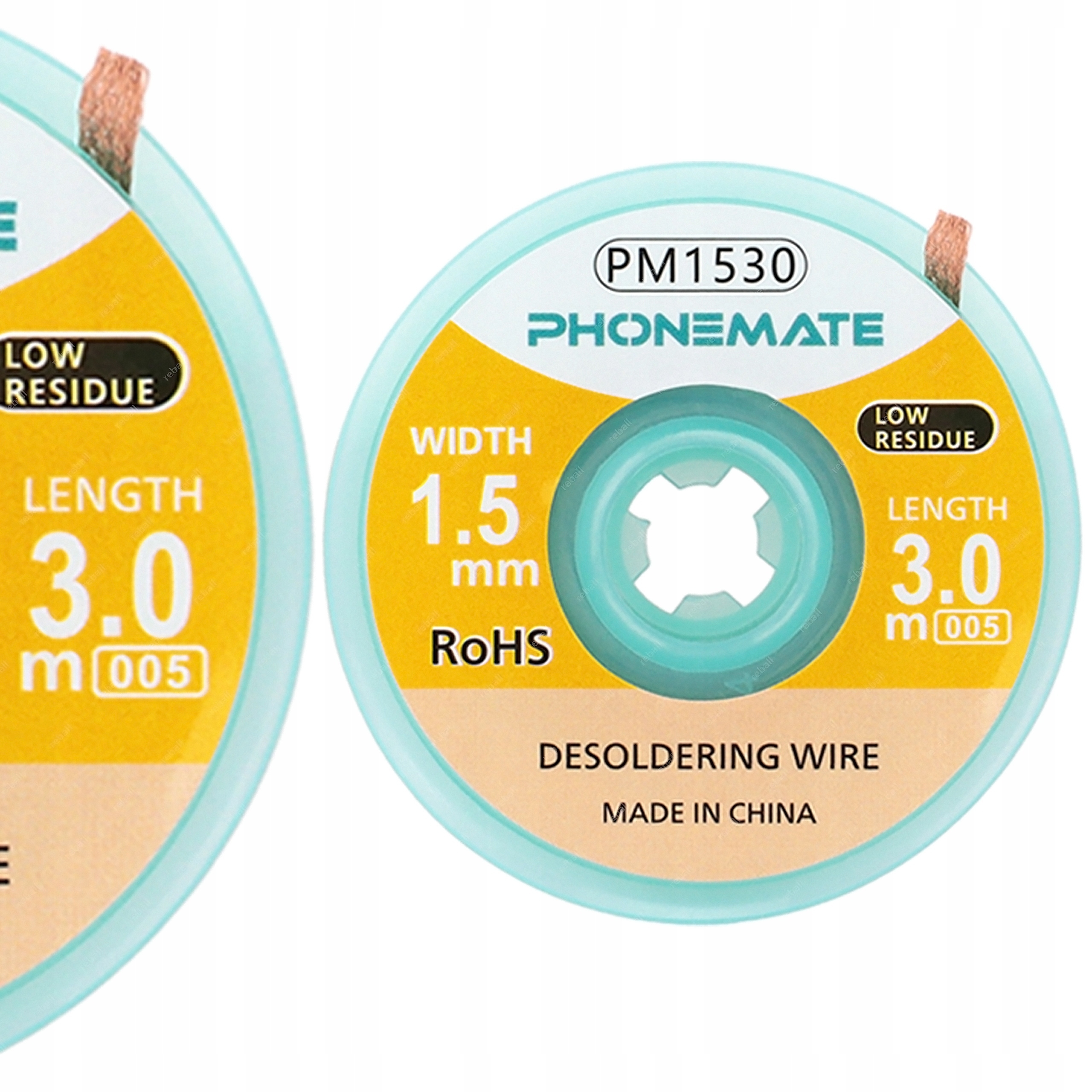 Pletenka Na Cín 3 Metrová 2X Delší Pájecí Pletenina Phonemate 1.5 mm