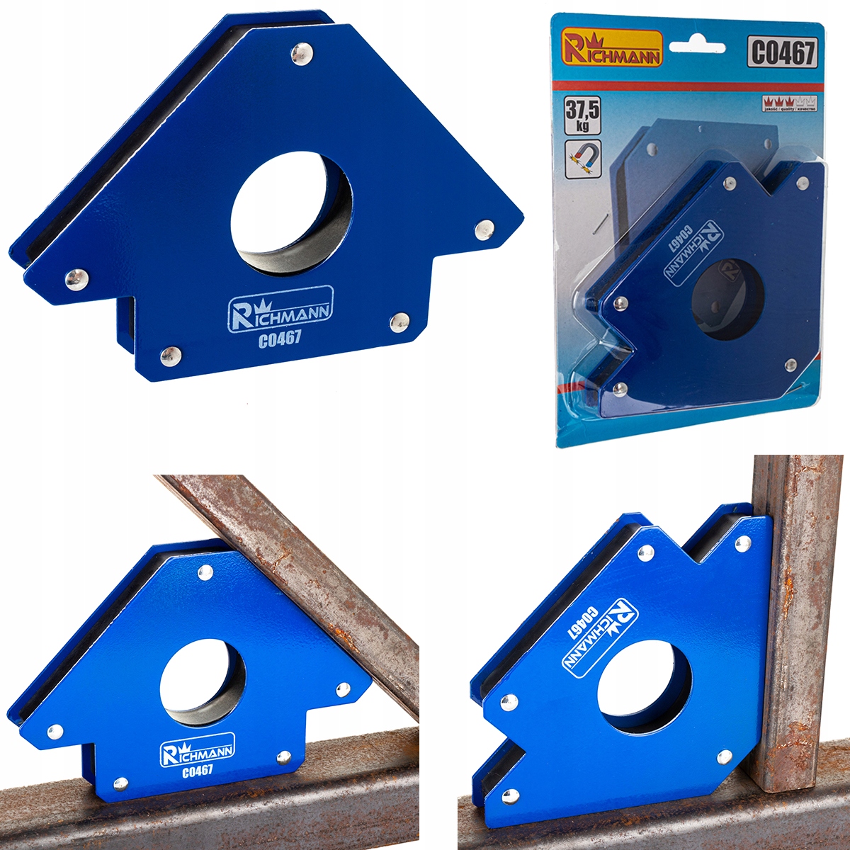 

Kątownik spawalniczy z magnesem udźwig 37,5kg