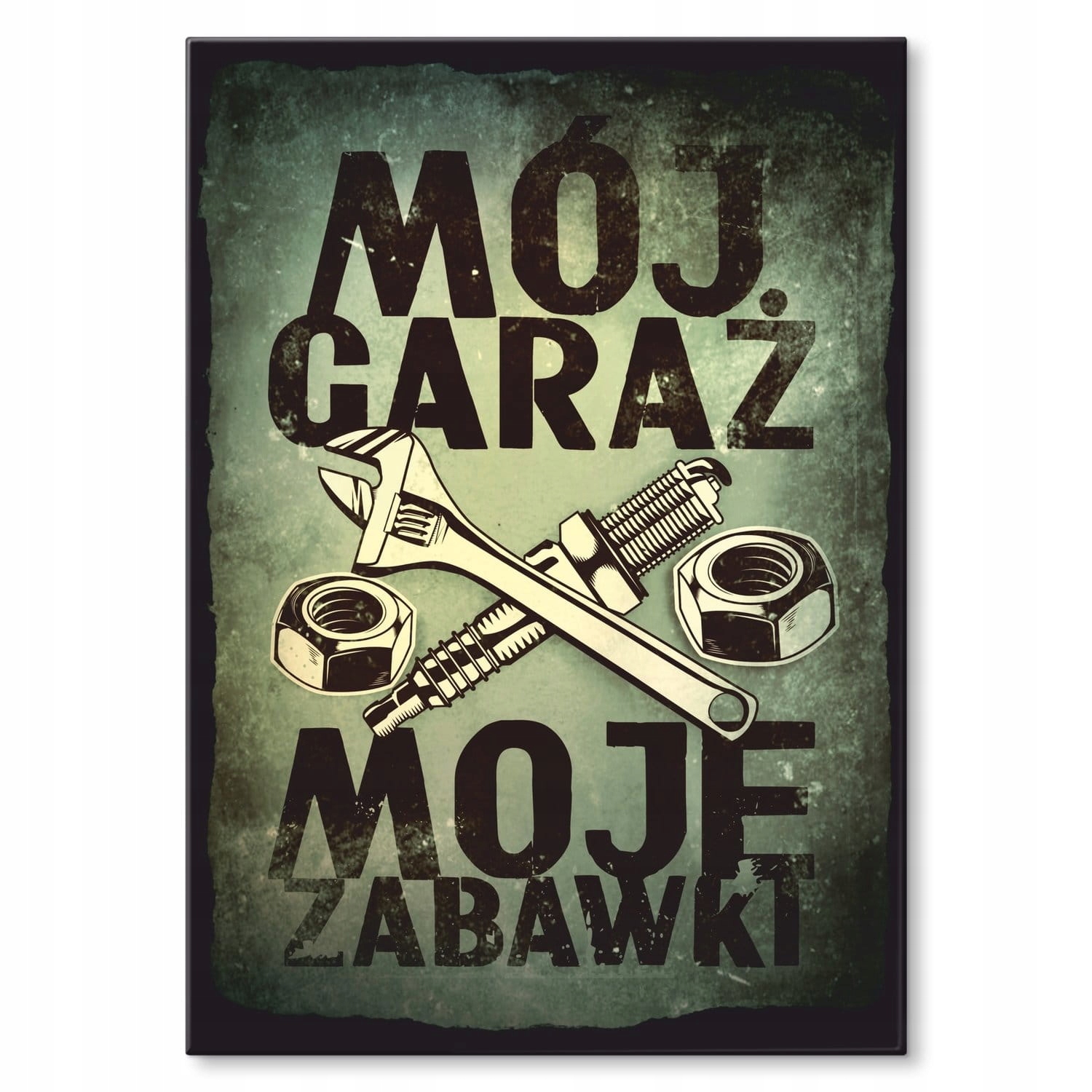 

Ozdoba Plakat Metalowy Blacha Obraz Garaż