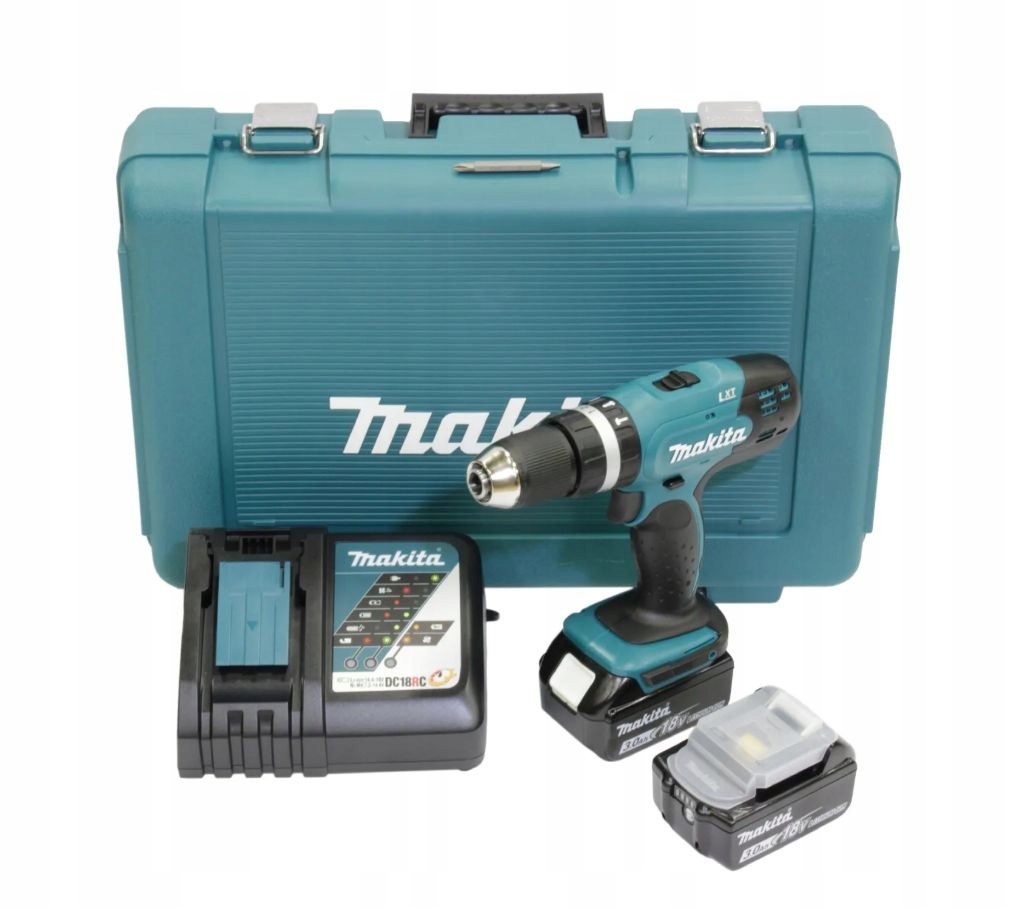 Wkrętarka udarowa 18V Lxt 42Nm 2x3Ah Makita DHP453RFE Walizka