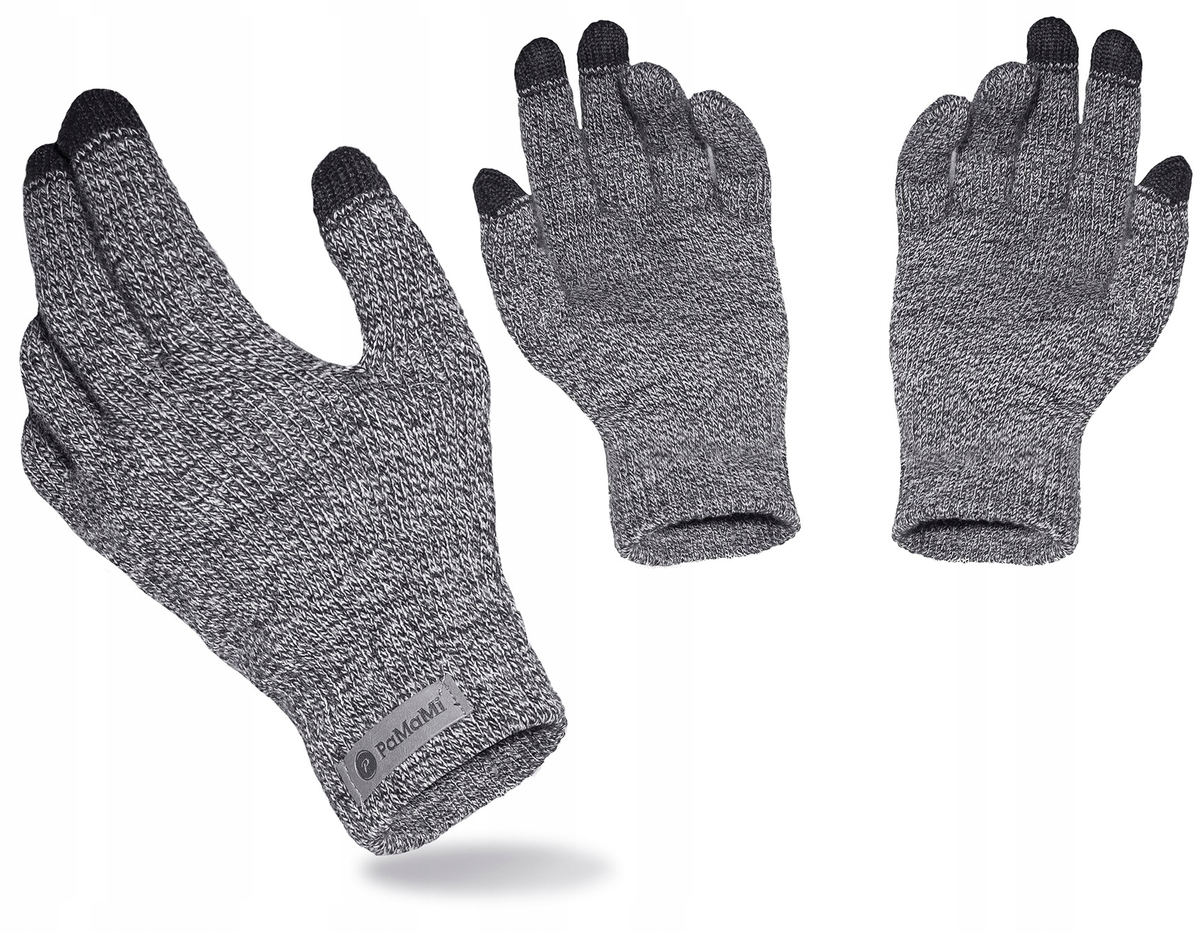 CZAPKA beanie + KOMIN+ rękawice dotyk PIEPRZ I SÓL Cechy dodatkowe ocieplenie