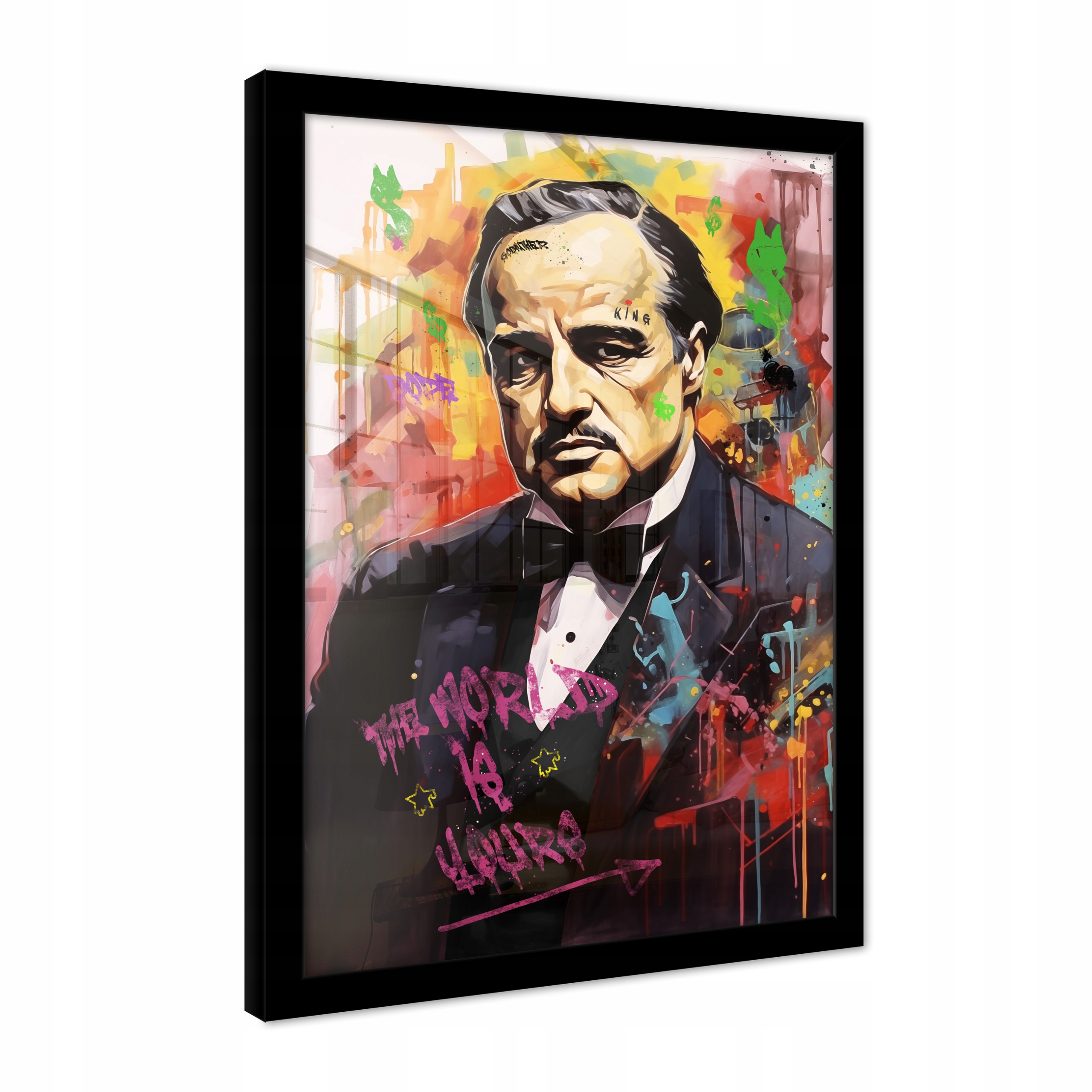 Obraz Motivace Barevný Kmotr Plakát Nástěnný V Rámu 70x50