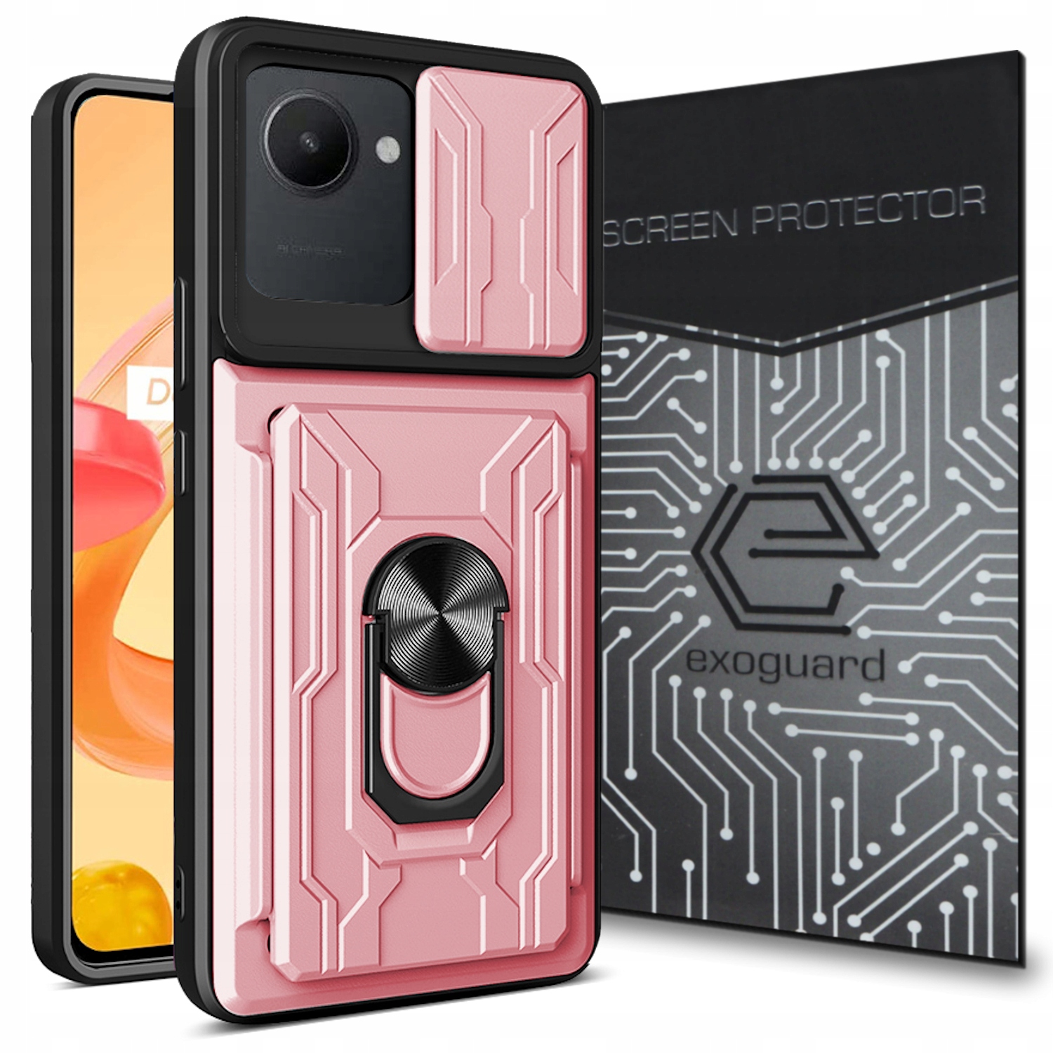 

Etui Pancerne+szkło do Realme C30/NARZO 50i Prime