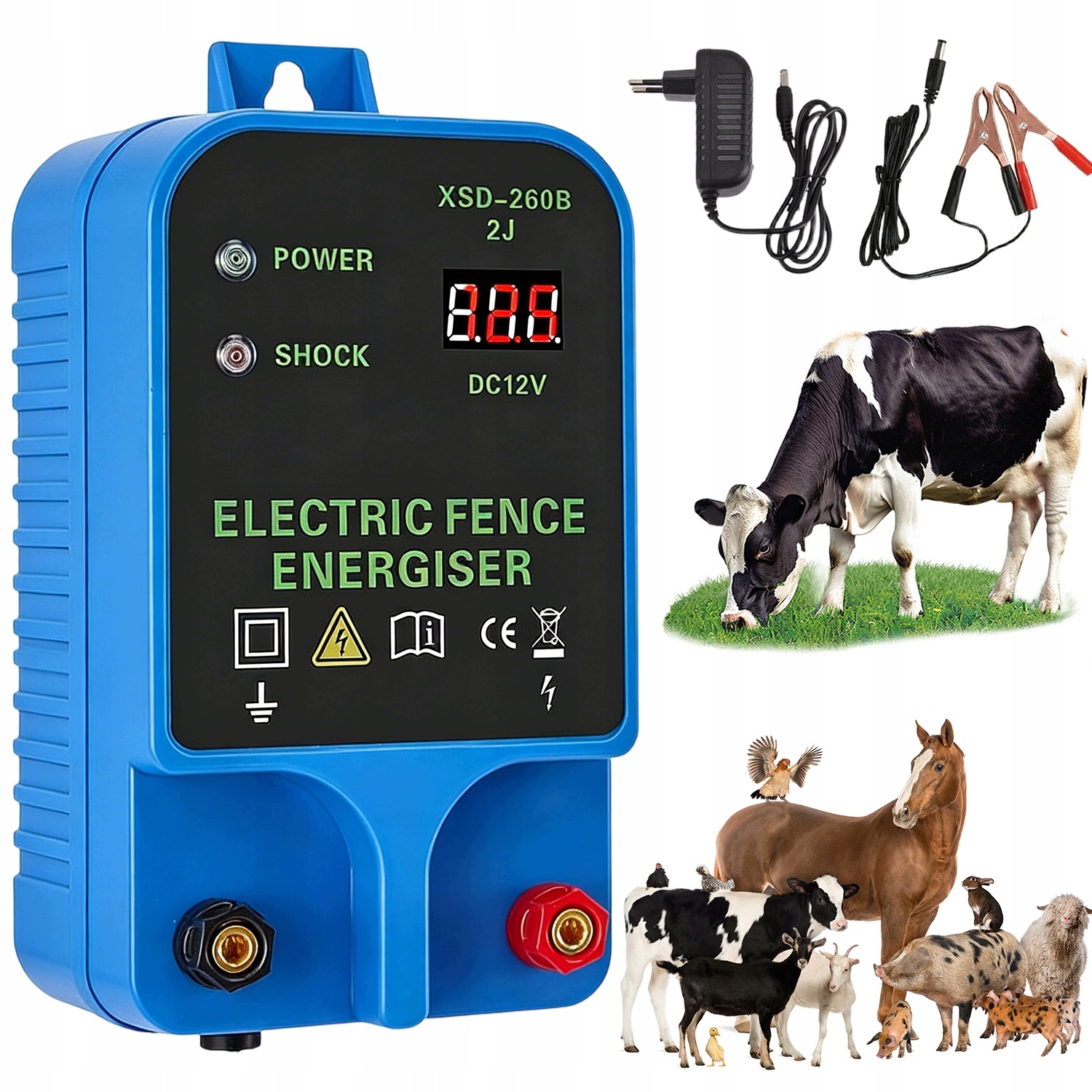 Elektrický Pastuch Elektrický Oplocení Pro Zvířata 1.5-3J