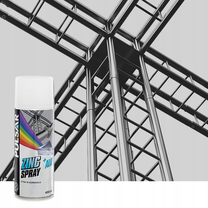 CYNK W SPRAYU + ALUMINIUM PULSAR OCYNK PODKŁAD ANTYKOROZYJNY 400 ml x2 Numer katalogowy producenta KLN63ZNAL_MET PODKŁAD CYNK