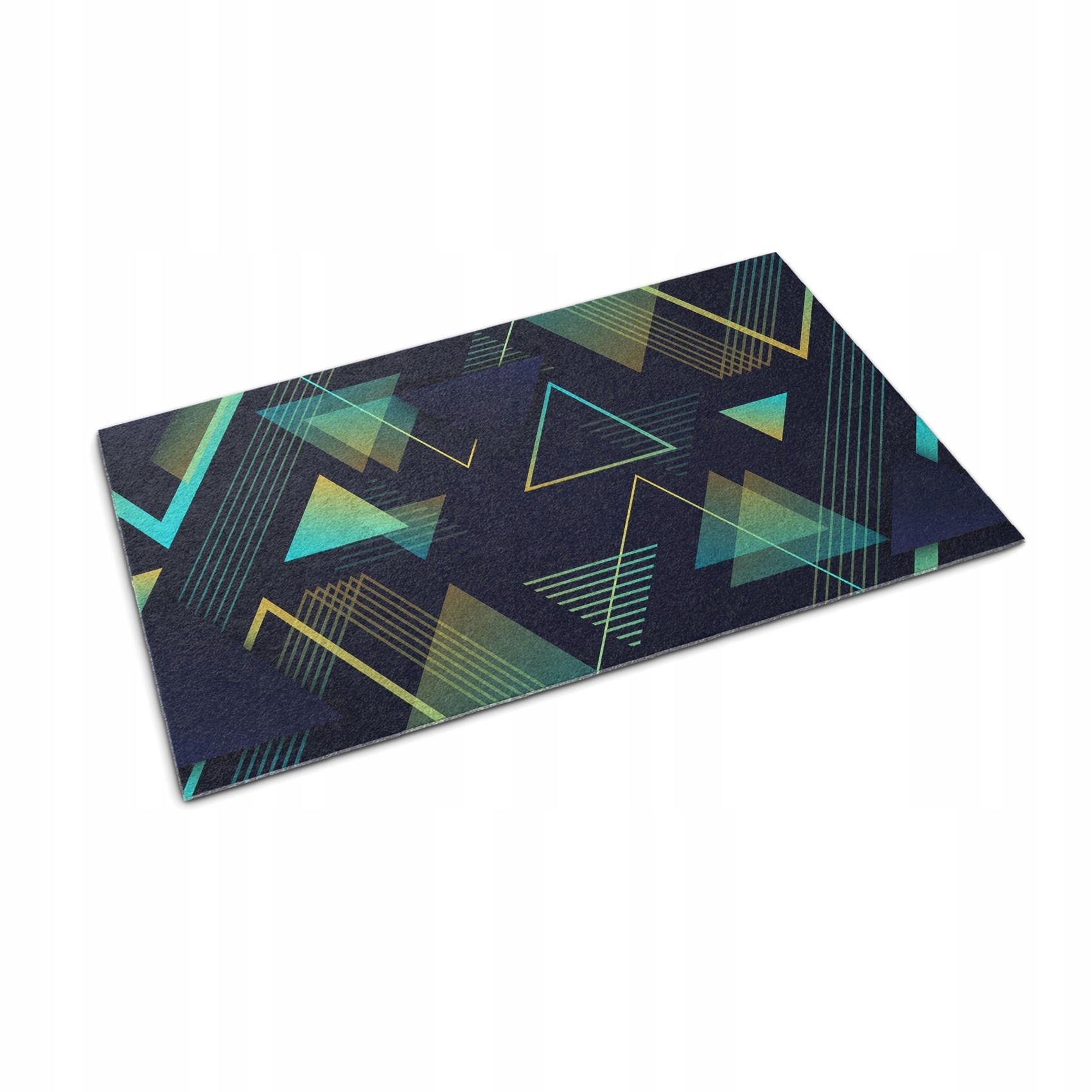 Vnitřní protiskluzová rohožka Rozměr 90x60 cm Geometrické trojúhelníky