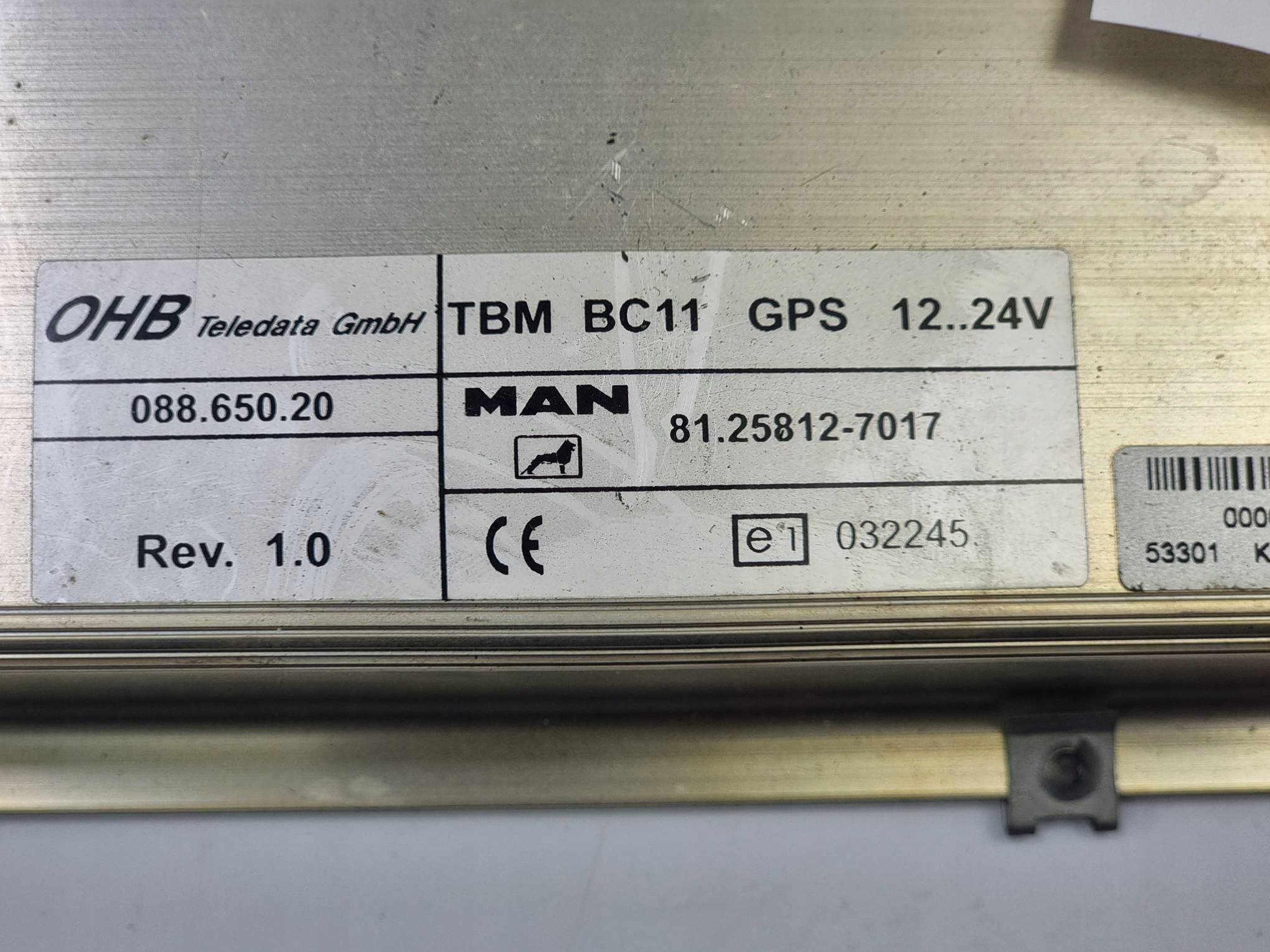 modulo GPS 81.25812-7017 MAN TGM 15.250
