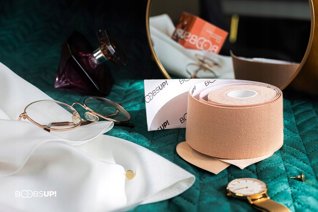 BoobsUp! ORYGINALNA TAŚMA DO BIUSTU TAŚMA UNOSZĄCA BIUST + WIDEO INSTRUKCJA Marka BoobsUp