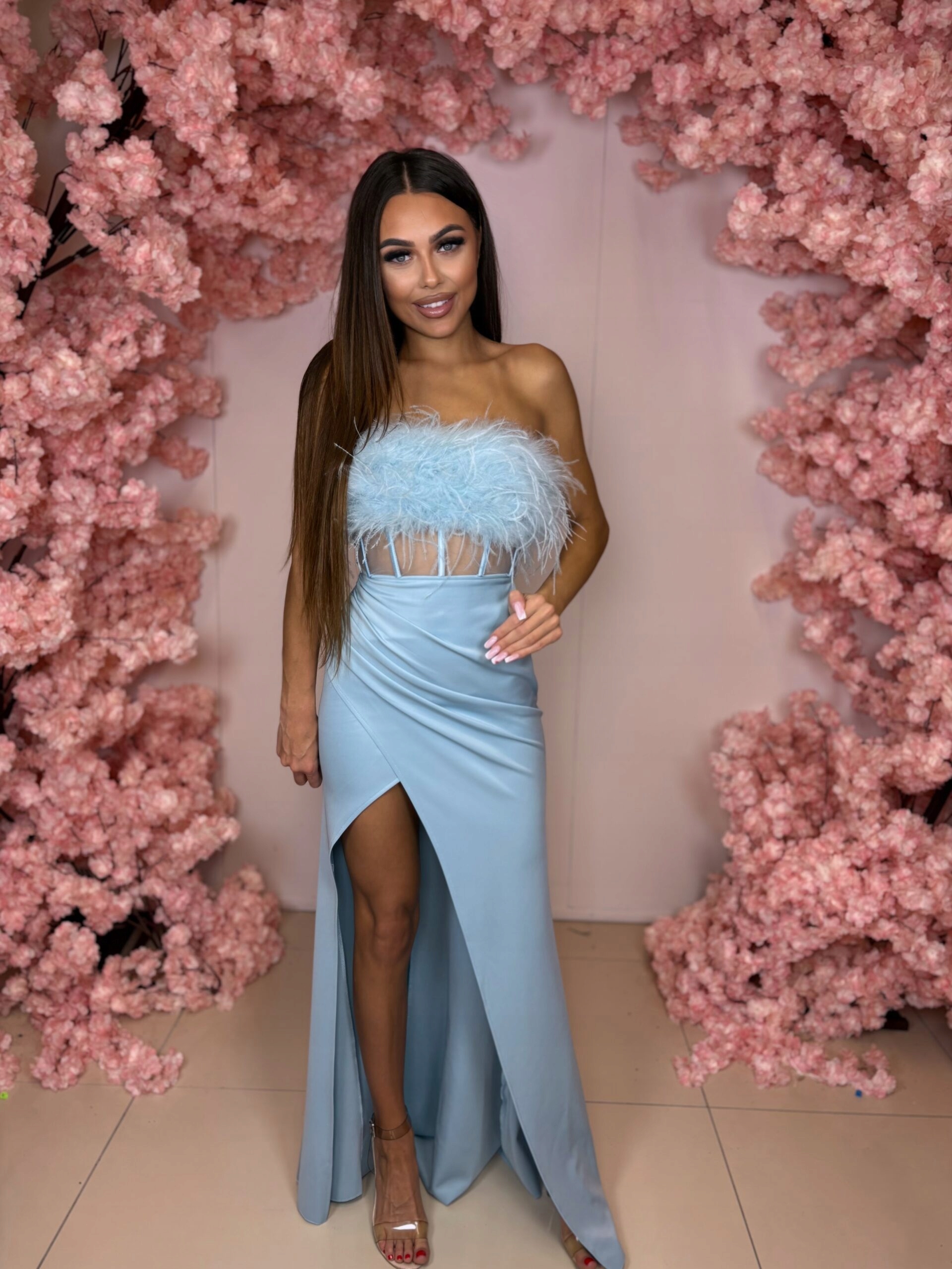 Šaty Na Svatební Hostinu Immer Dlouhé, Modré, 38 M