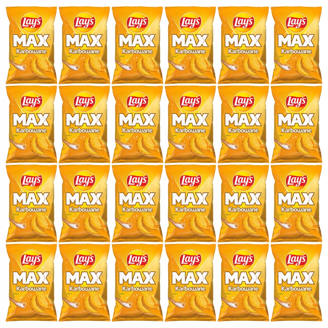 Lay's Max Chipsy ziemniaczane karbowane solone 24x 120 g