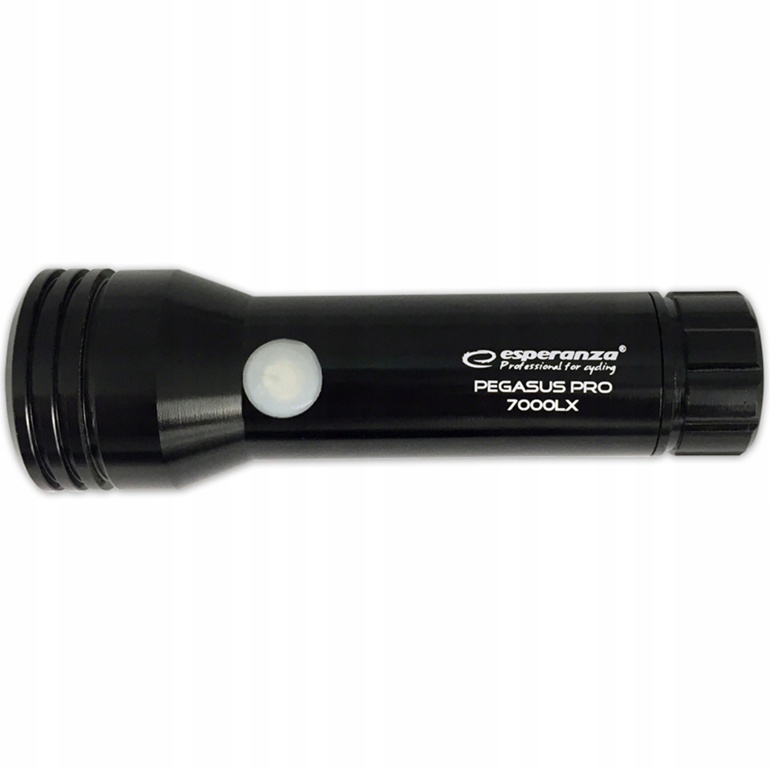 LAMPKA ROWEROWA LED NA PRZÓD LATARKA 7000LX UCHWYT Strumień świetlny 650 lm