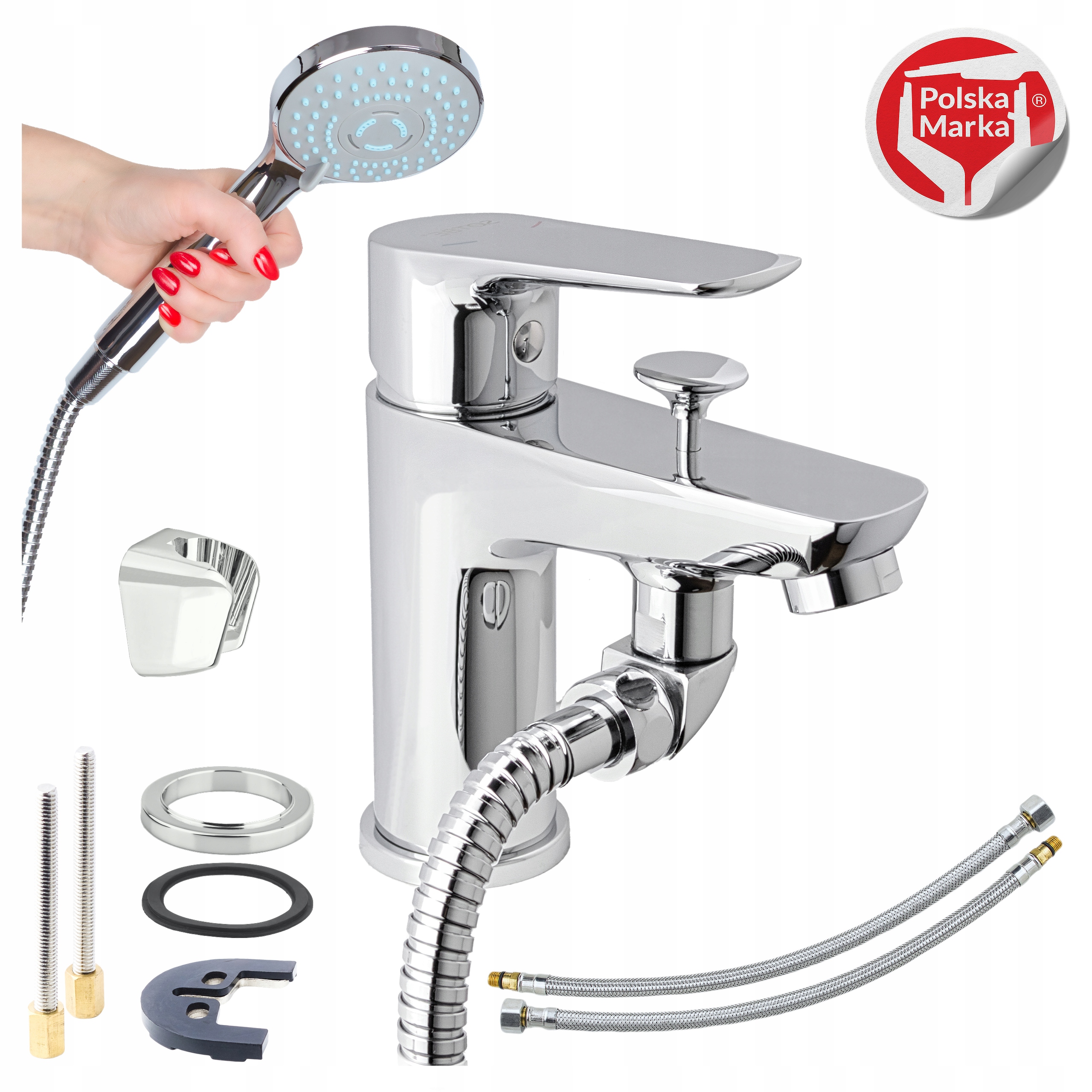 Stojanková batéria na okraj vane s 1 otvorom Vaňový kohútik so sprchou Sotbe