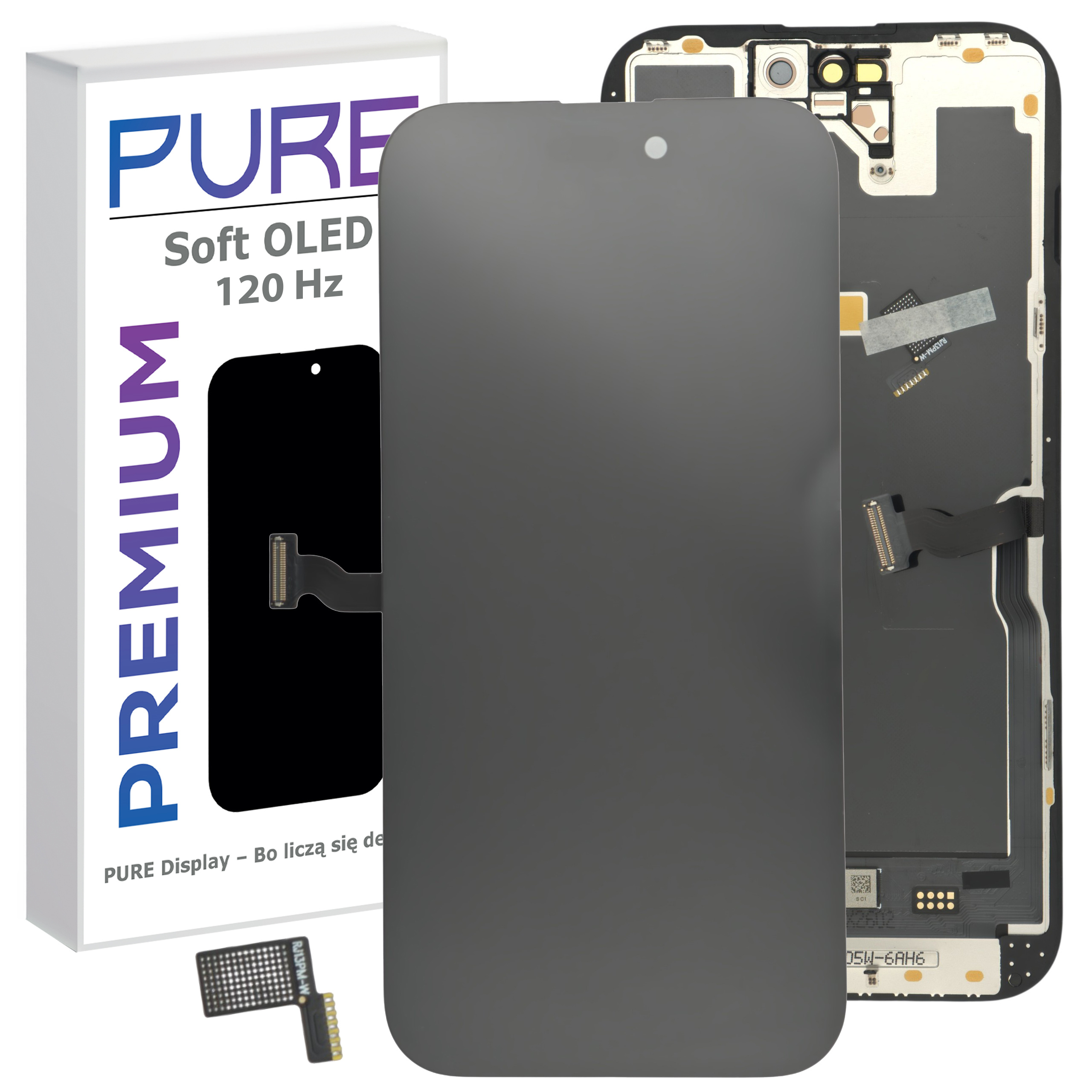 Pure LCD displej pro Apple iPhone 14 Pro Soft Oled 120Hz Fhd IC