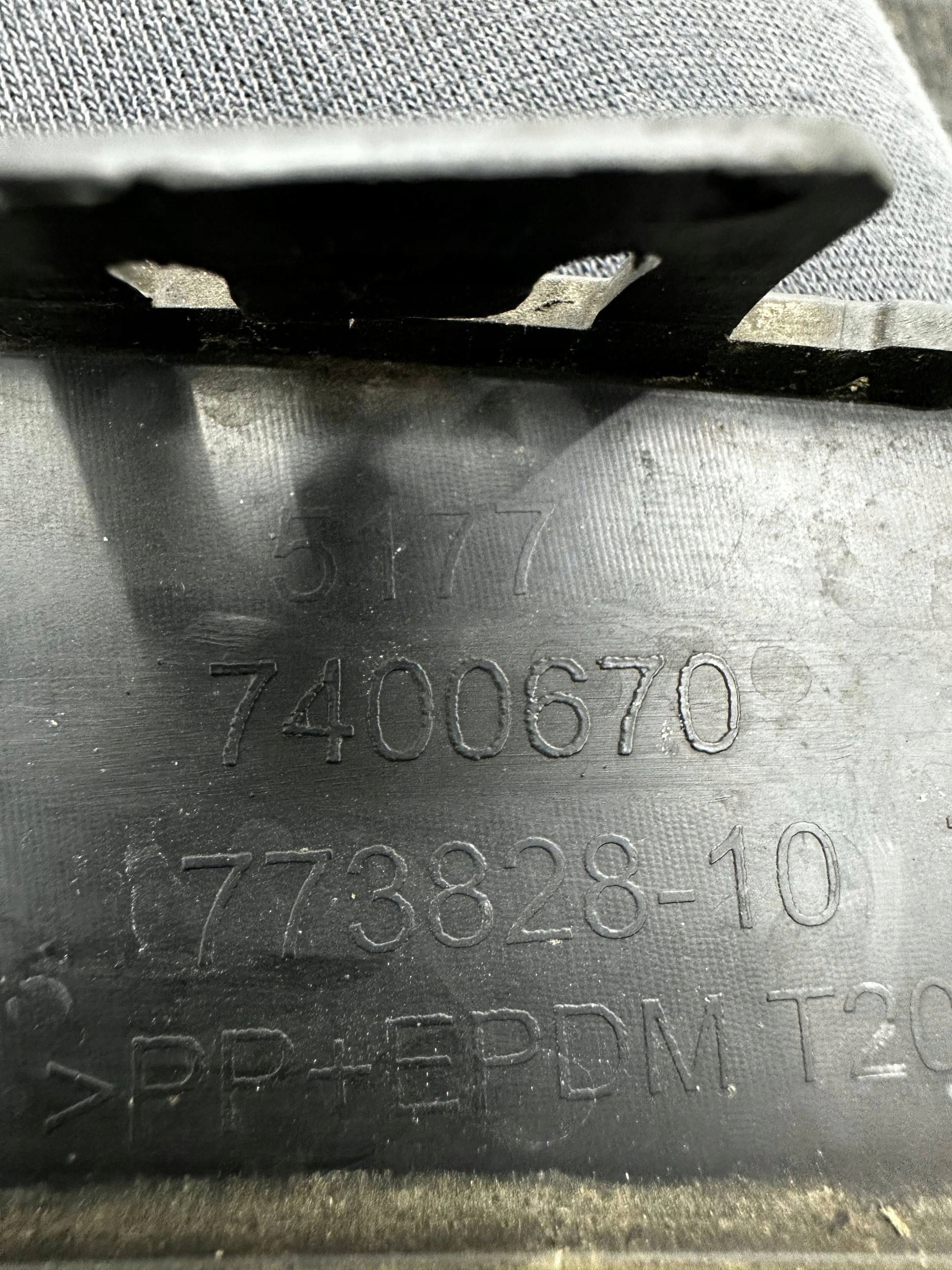 Couverture nadkola Arrière BMW X3 G01 7400670