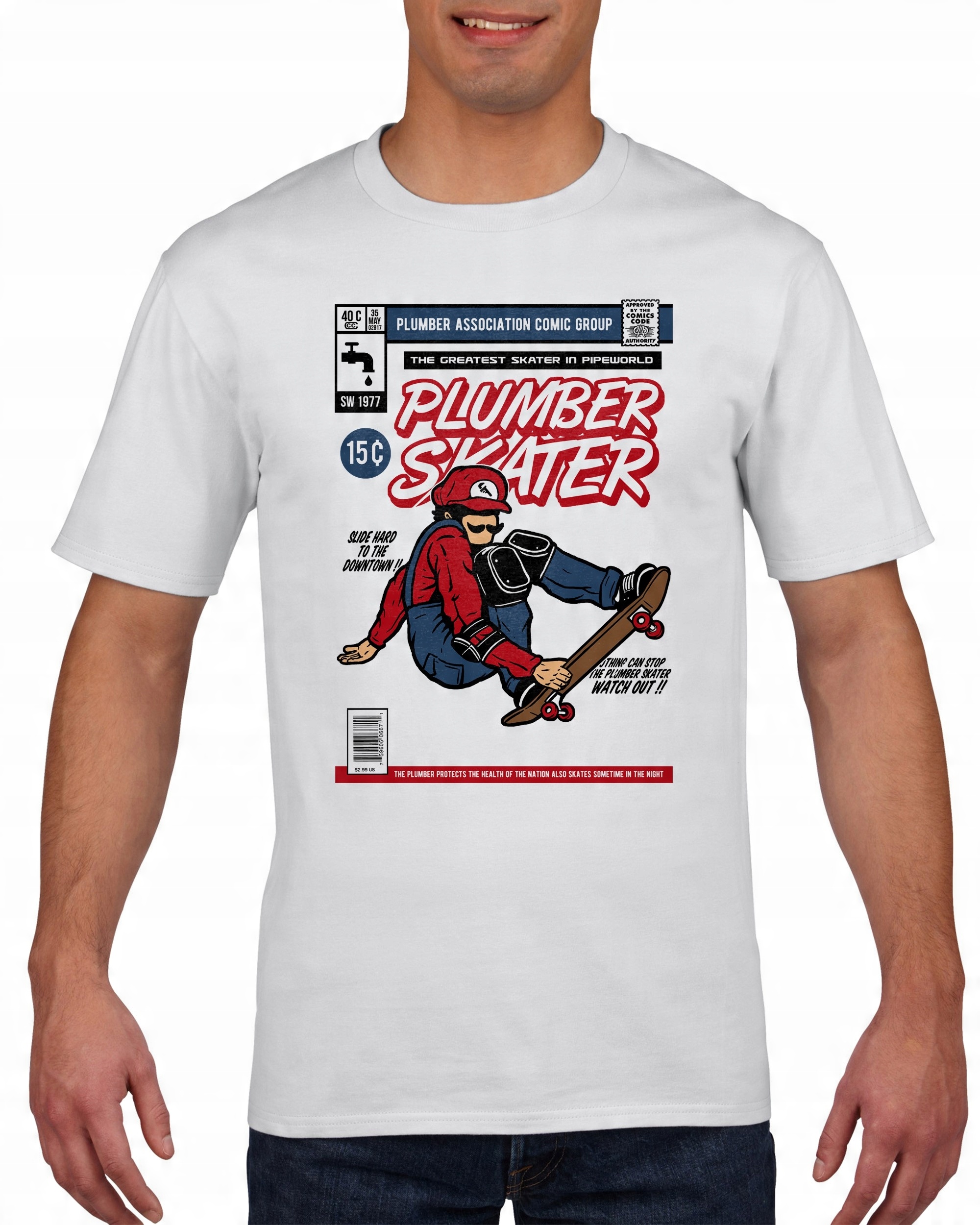 

Koszulka męska Super Mario Skater M