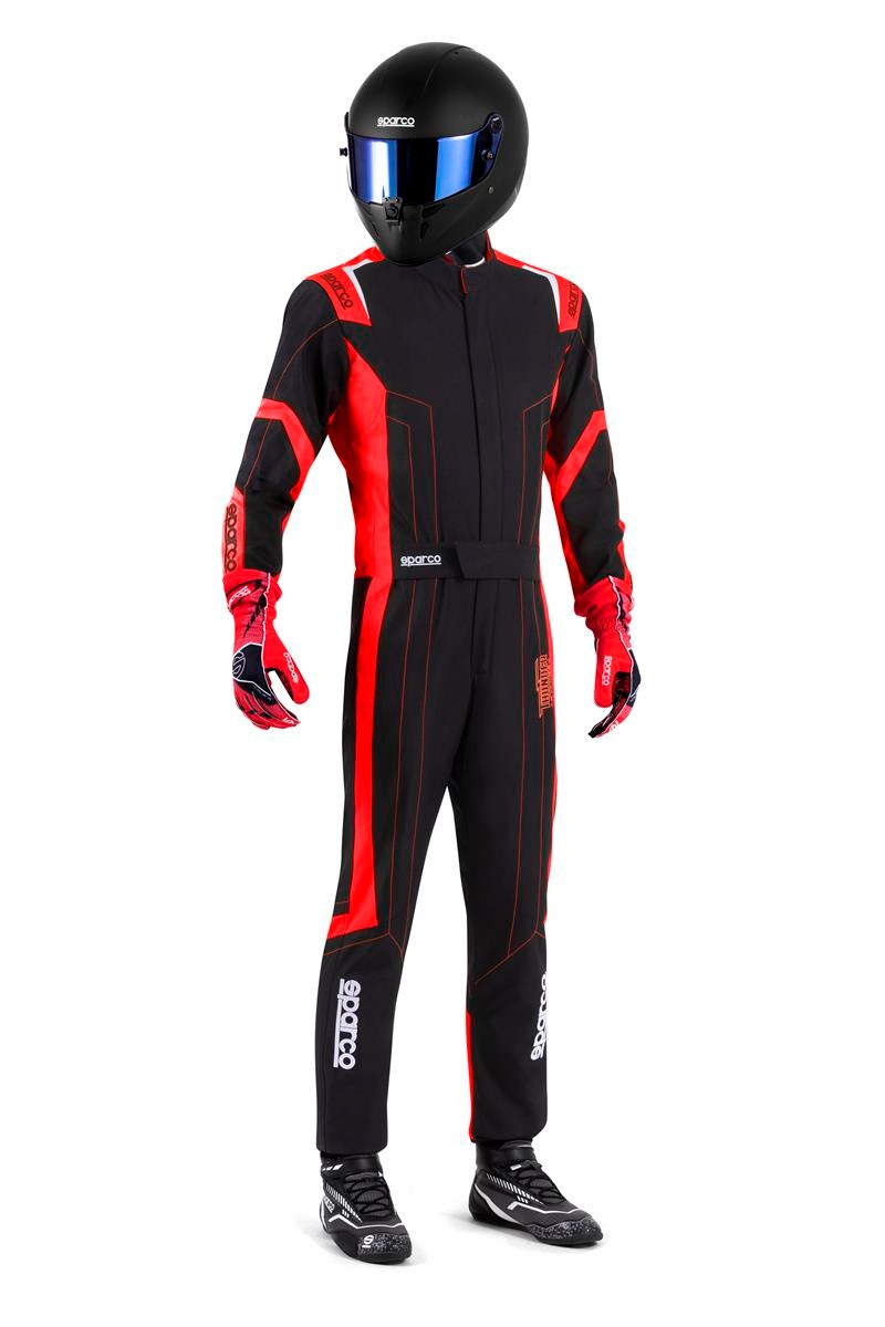 Kombinéza Sparco Thunder homologácia Fia 8877-2022 čierno-červená L