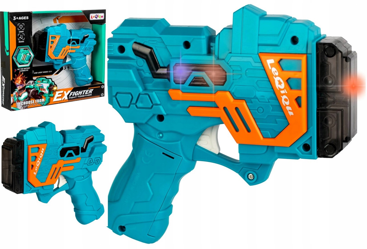 PISTOLET KOSMICZNY DEZINTEGRATOR ŚWIATŁO/DŹWIĘK Seria FIGHTER