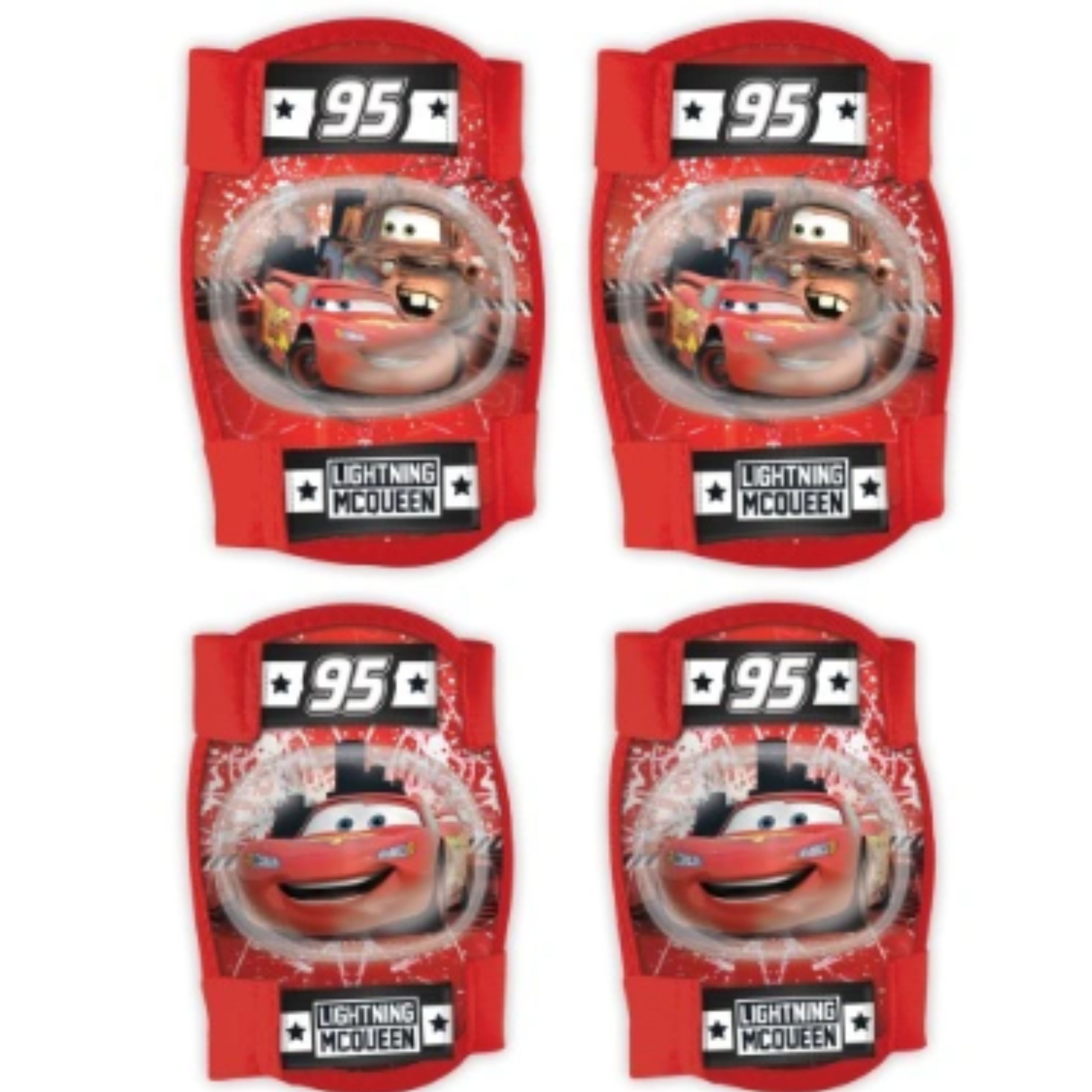 OCHRANIACZE ROWEROWE, NA ROLKI NA ŁOKCIE I KOLANA ZYGZAK McQueen AUTA 3+