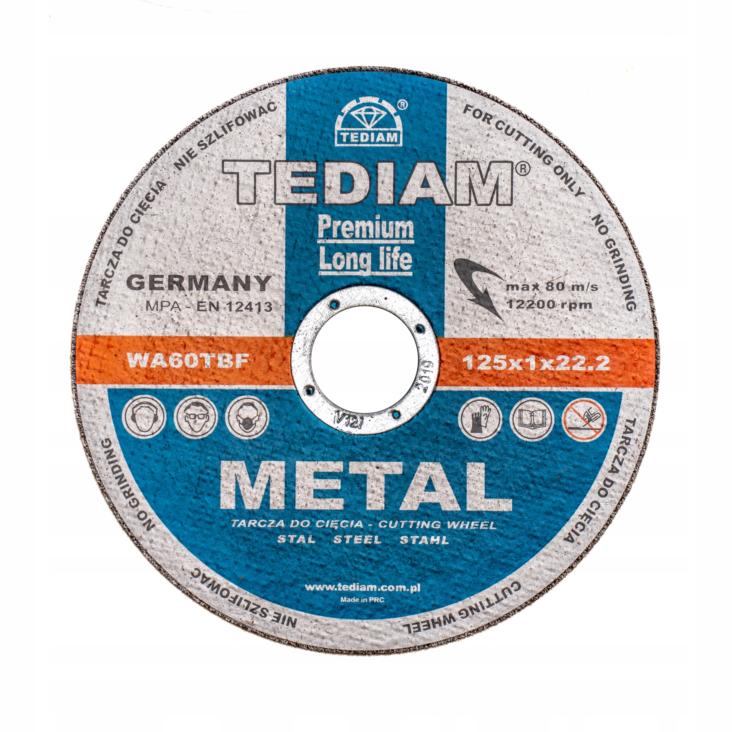 

Tarcza Do Cięcia Metalu 125 x 1,0 Stali Tediam
