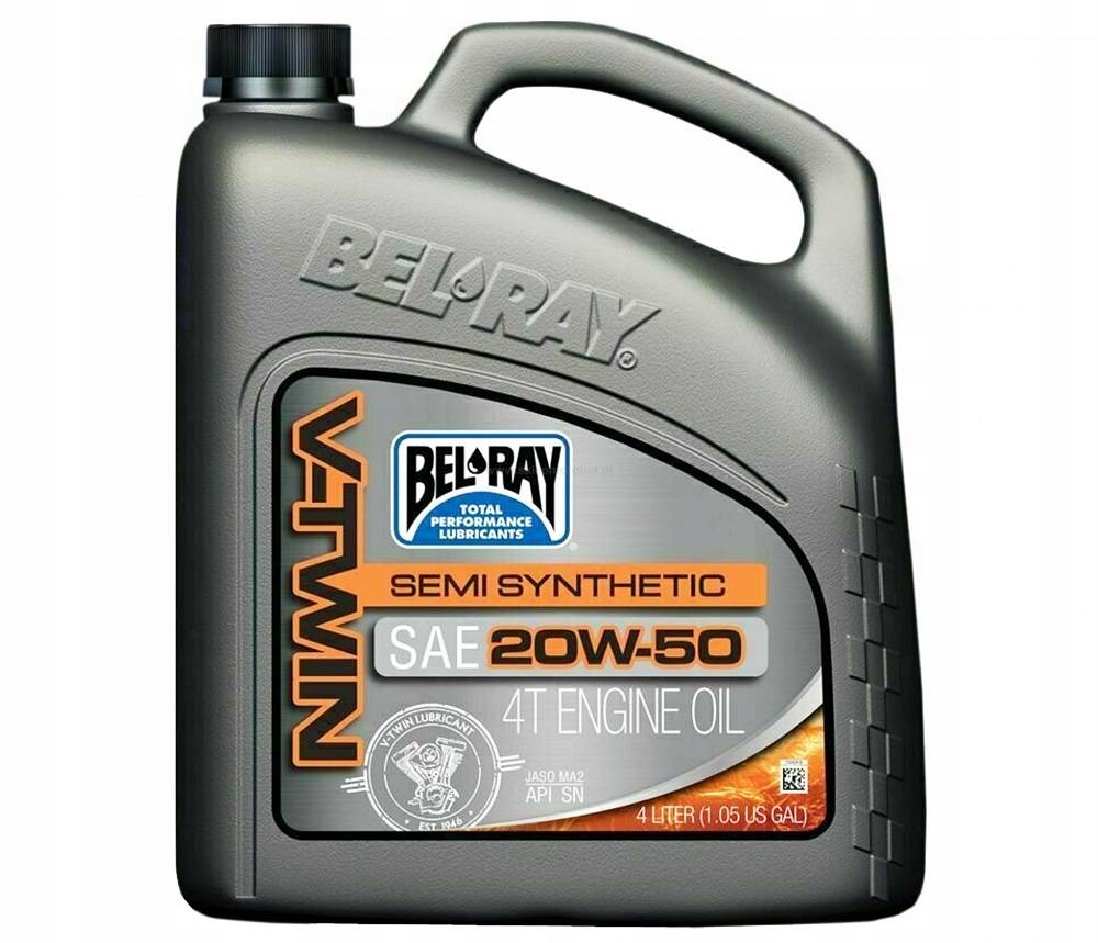 Olej Silnikowy Bel-ray V-twin Półsyntetyczny 20W50 4L