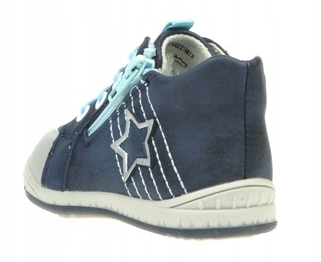 Trzewiki Chłopięce WOJTYŁKO za Kostkę Suwak 22 Kolor niebieski