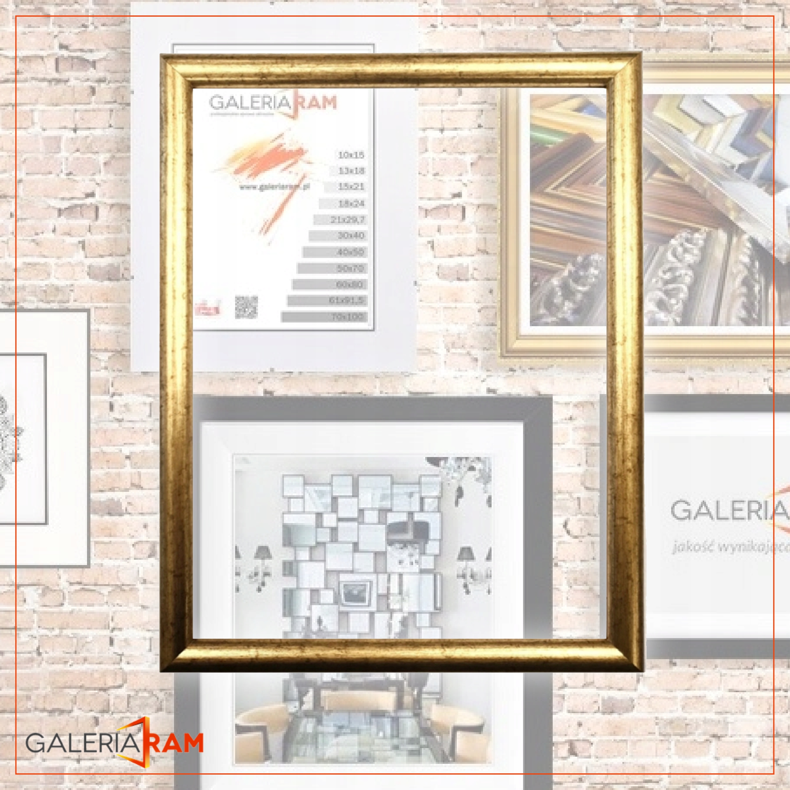 RAMKI NA ZDJĘCIA 40x60 - FOTO RAMKA 60x40 Marka inna