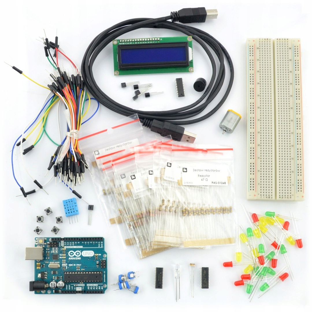 StarterKit rozszerzony z modułem Arduino Uno + Box - Sklep