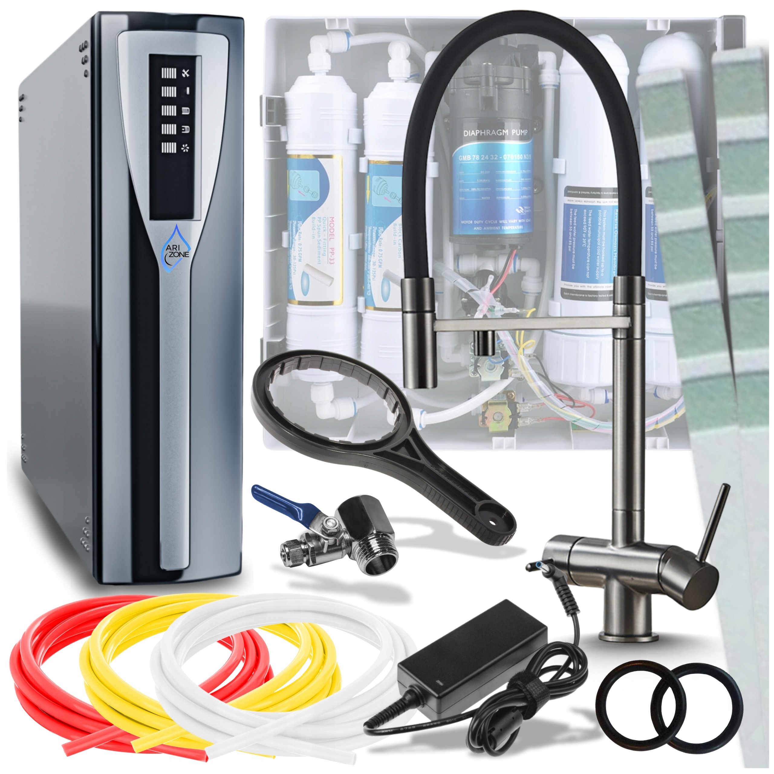 Obrátená Osmoza Vodný Filter Pitná Ionizátor Štrukturátor Ro Sada