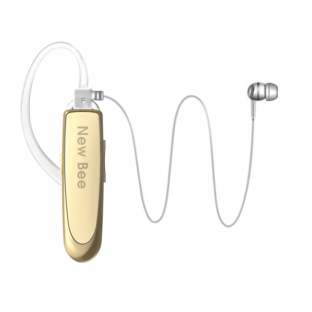 NEW BEE BEZPRZEWODOWA SŁUCHAWKA DO UCHA ROZMÓW BT Kolor złoty