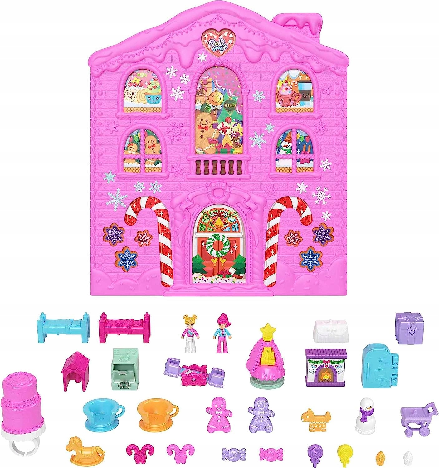 Адвент-календарь Polly Pocket HKW16, 2 куклы и 27 аксессуаров, от 4 лет — фото 4