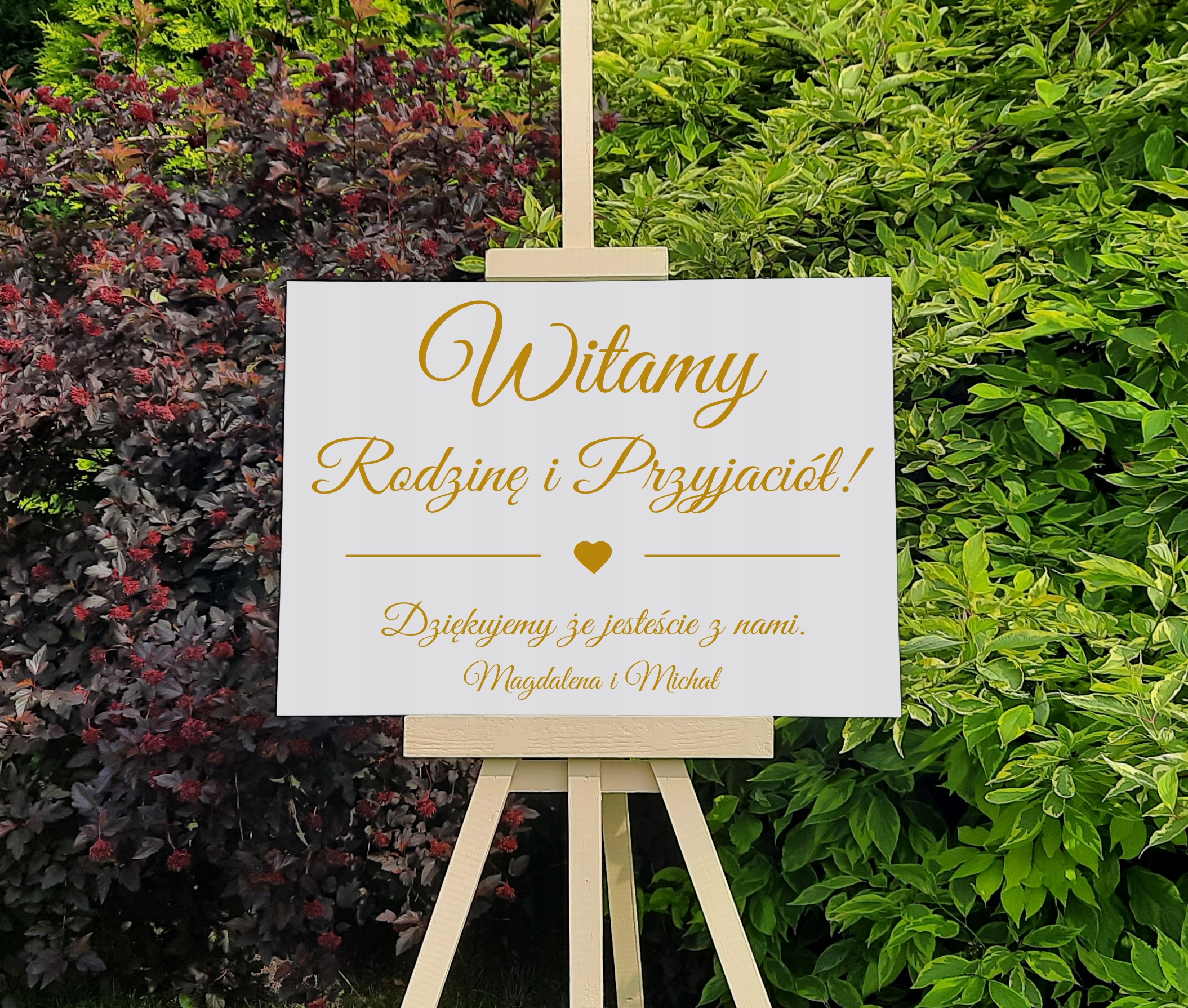 tablica powitalna wesele Witamy rodzinę imię 70x50 Marka inna