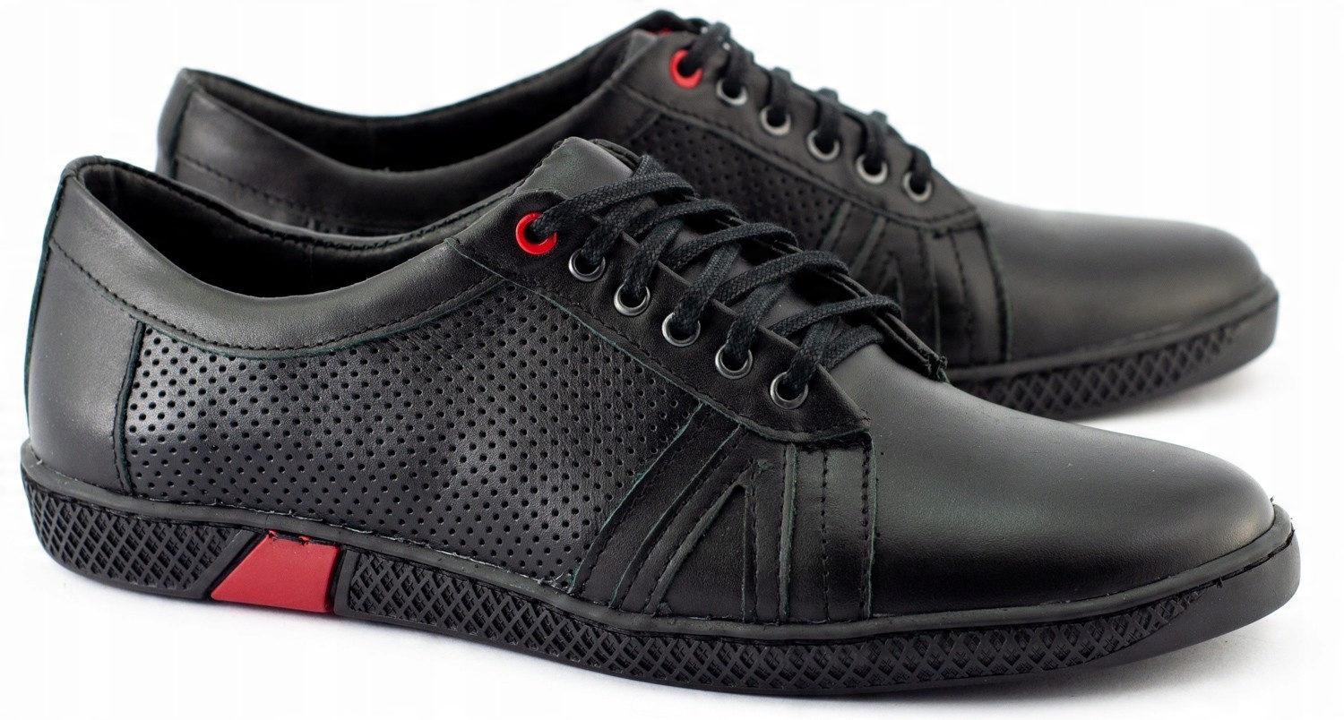 

Buty Męskie Skóra Komodo 910 Czarny Polskie 43