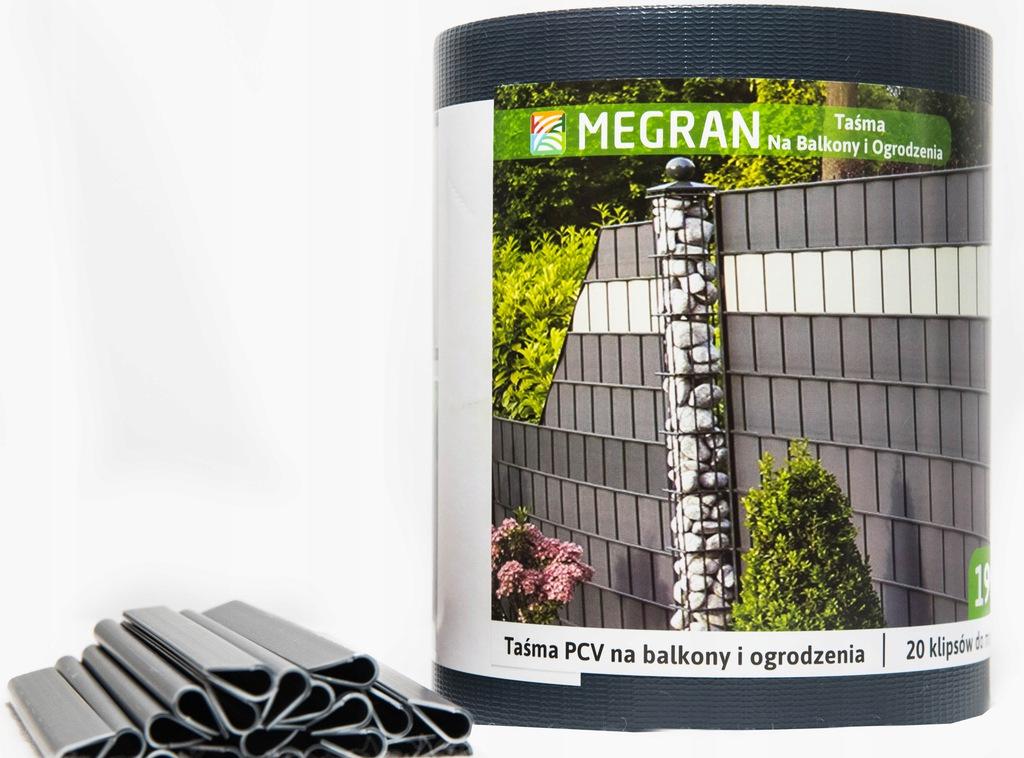 Taśma osłonowa ogrodzeniowa 19cm x35mb antracytowa