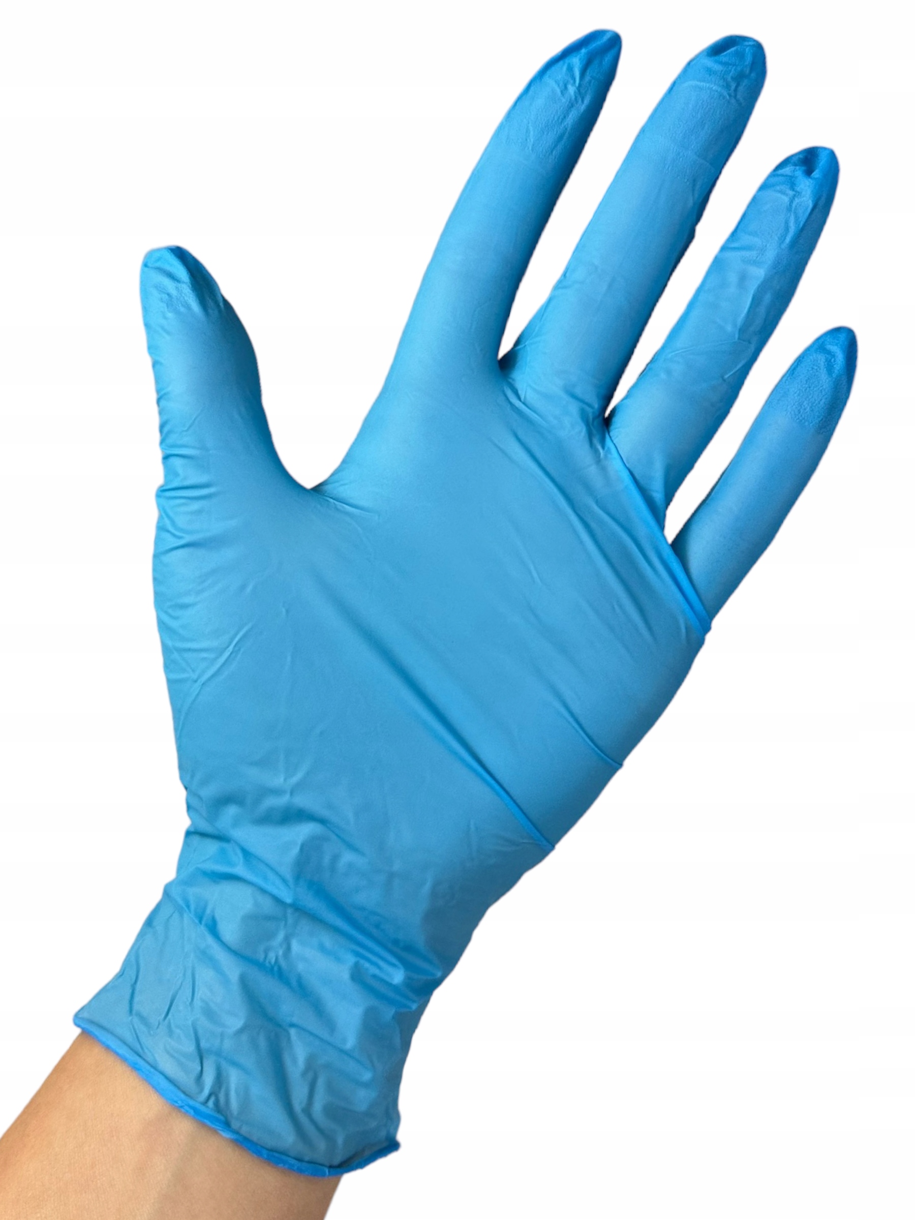 Rękawiczki NIEBIESKIE nitrylowe rozmiar L 100 SZTUK na cele medyczne PLAST EAN (GTIN) 5907501775022