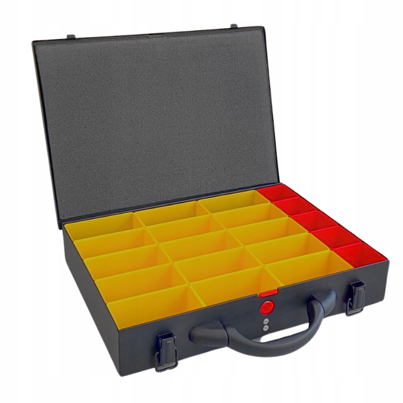 Kovová kazeta 390x280x70 mm s 20 nádobami