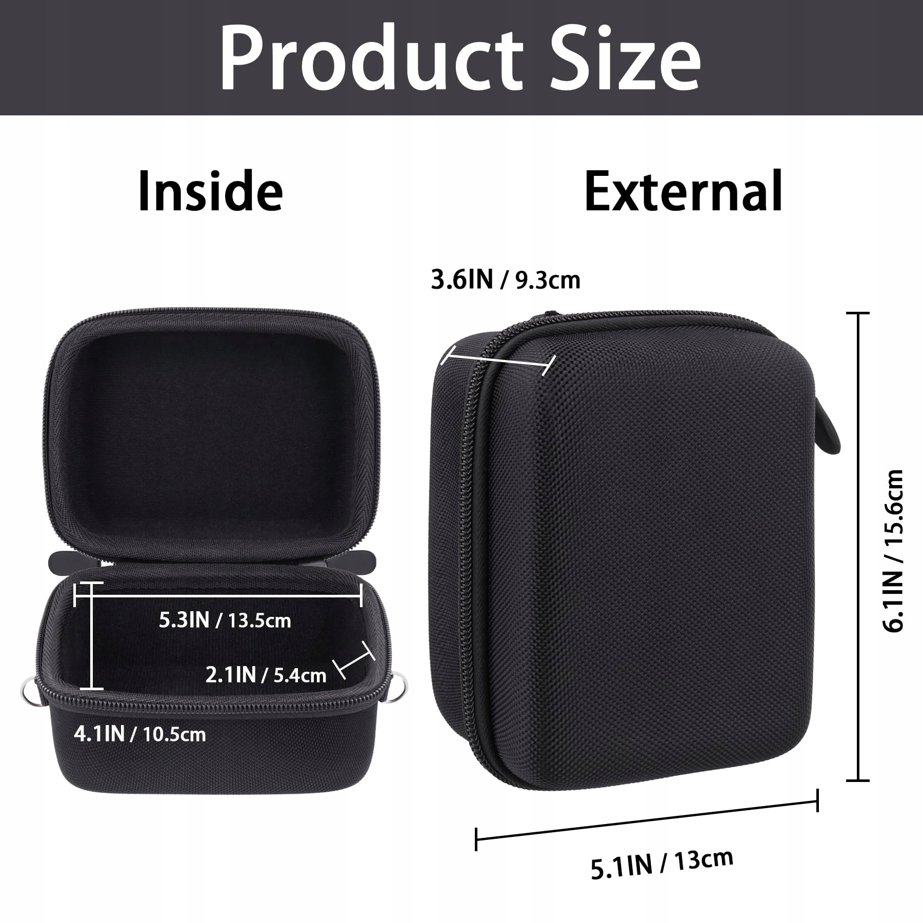 AENLLOSI Twarde Etui Sony Alpha 6000 6700 z Obiektywem 16-50mm Czarny — miniatura 6