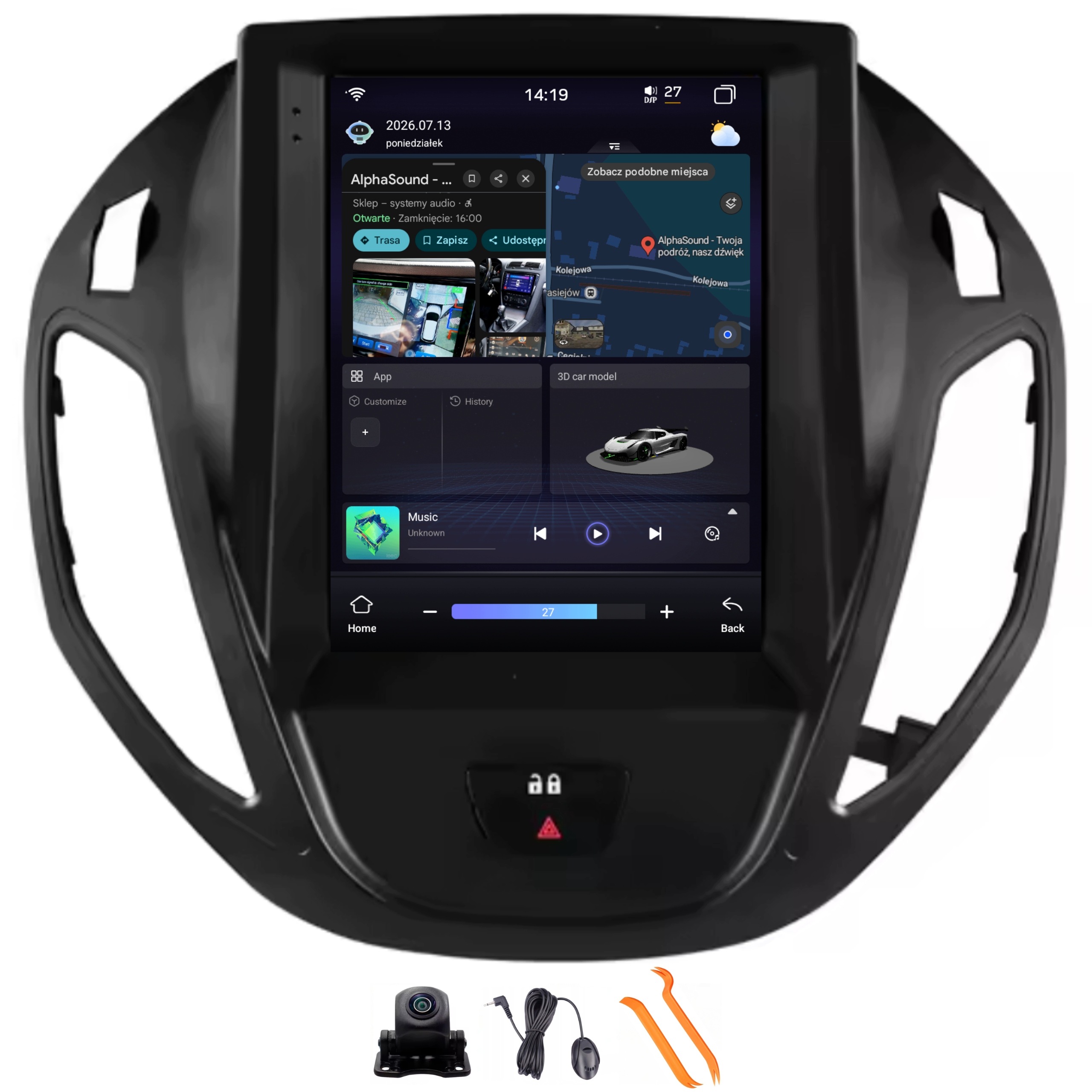 Radio Android Navigácia Ford Tourneo 16-22 B-Max 12-17 4/64GB CarPlay Gps
