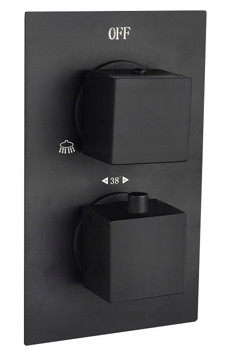 

Bateria podtynkowa termostatyczna czarny mat Black