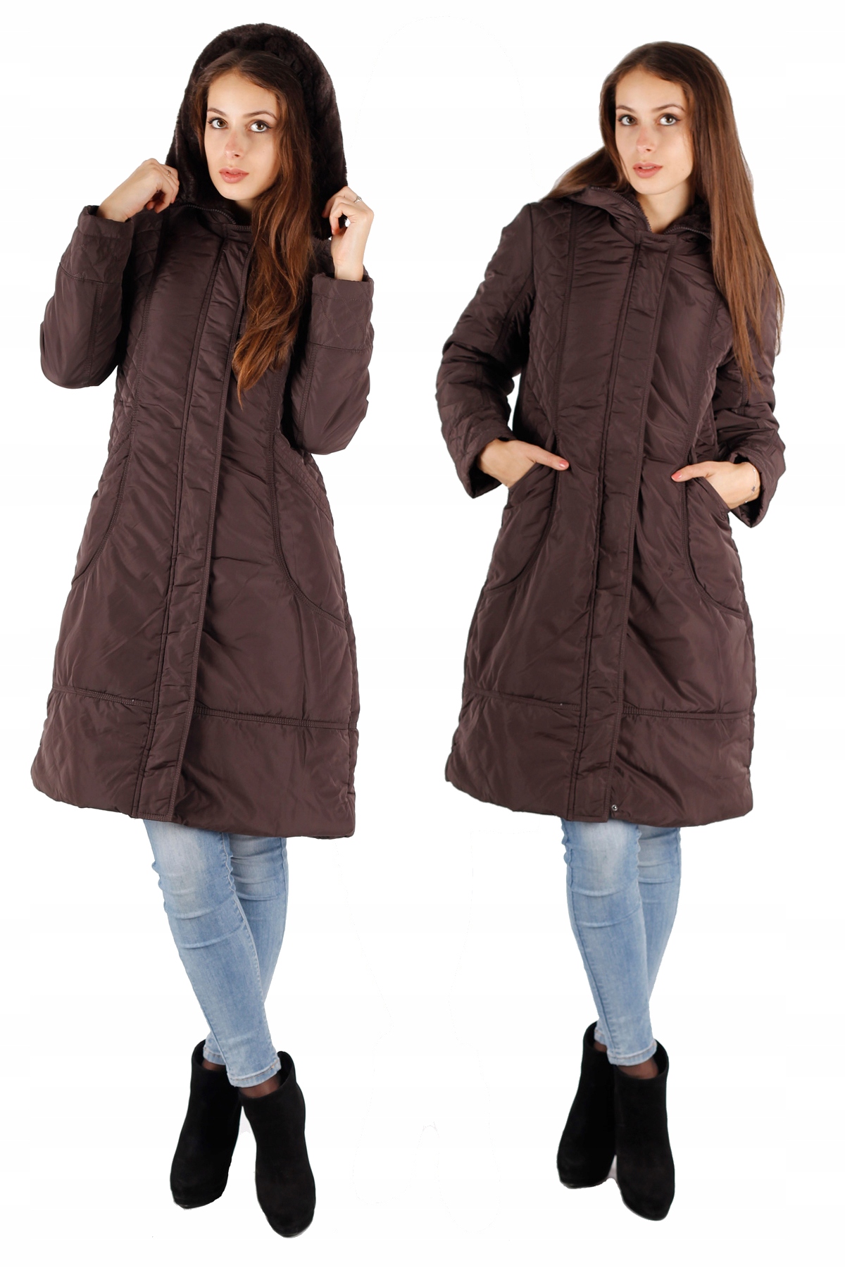 

Kurtka Kaptur Plus Size Likwidacja -80% K1167SBRA